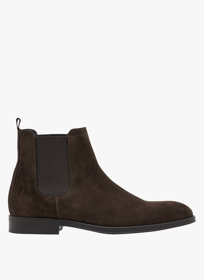 MINELLI Brown Leather Chelsea boots