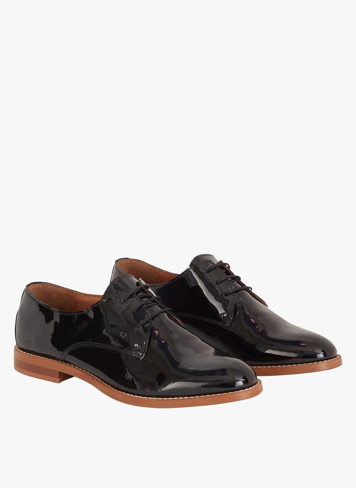 Black Leather Derby shoes