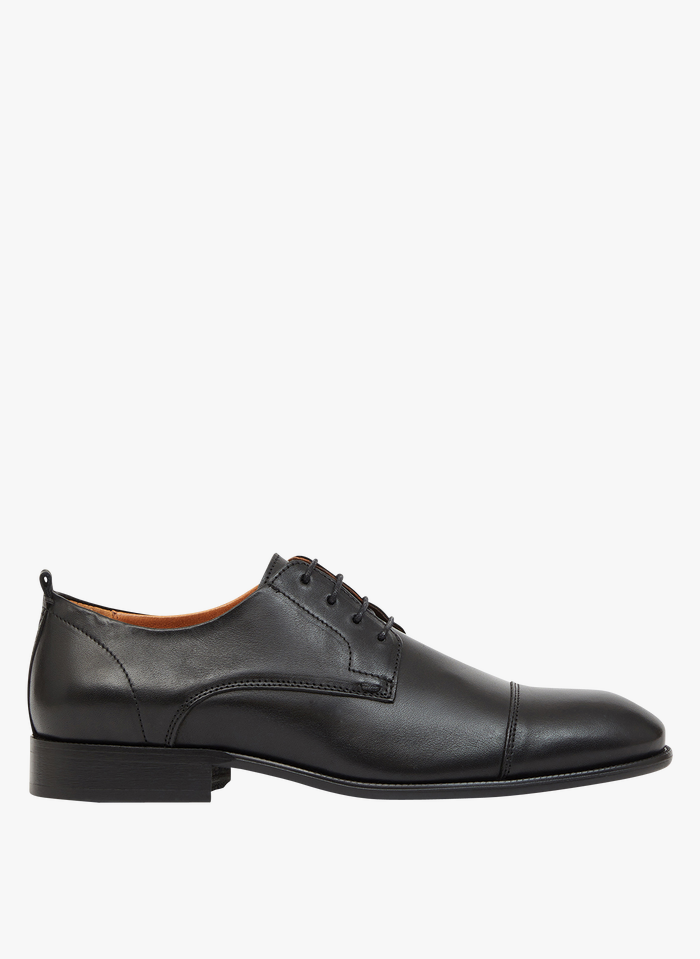 MINELLI Black Leather Derby shoes
