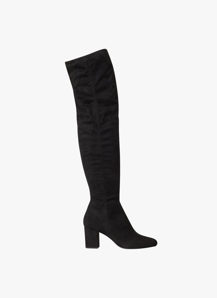 Black Thigh high boots with heel