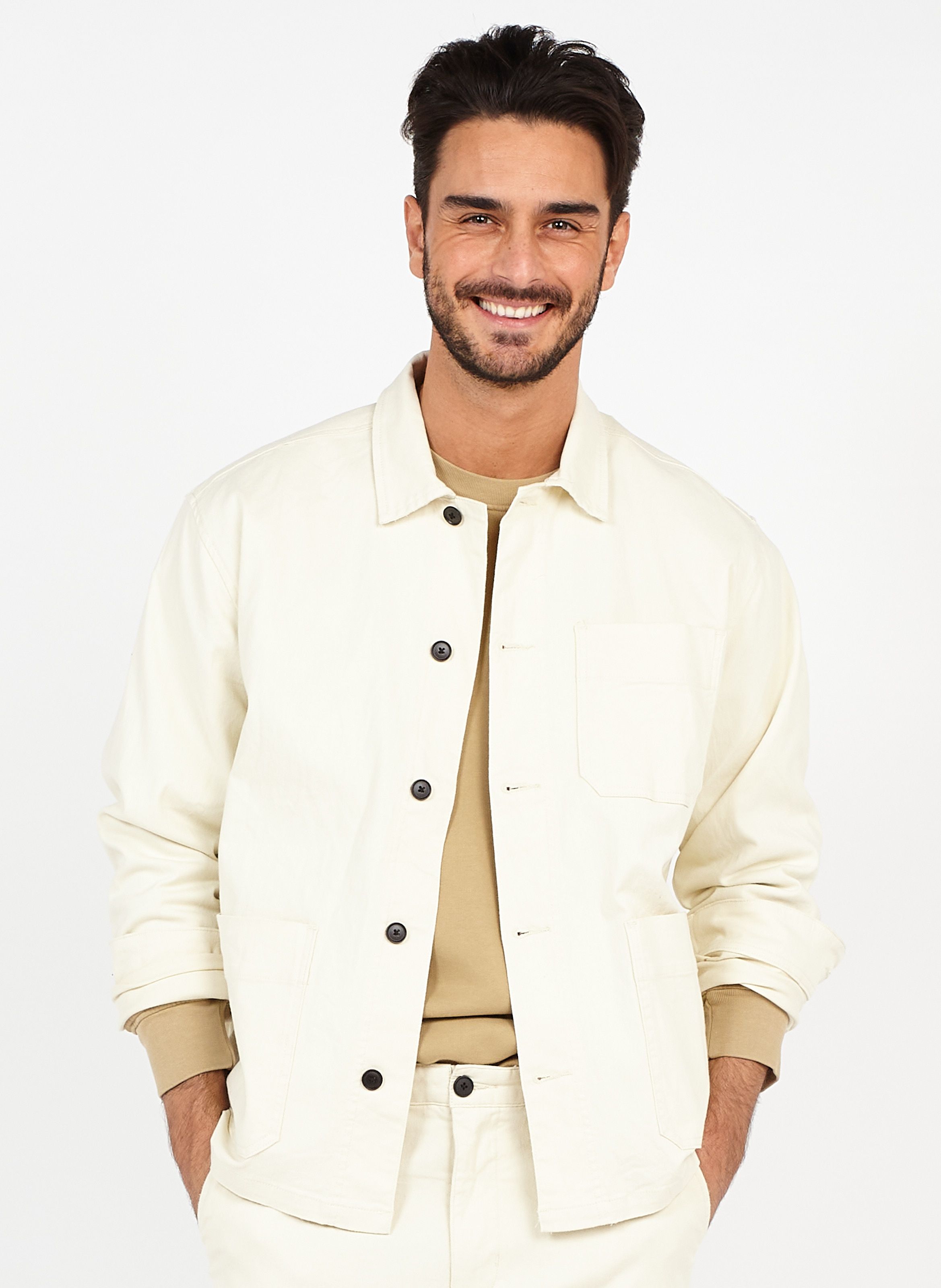 jean jacket beige