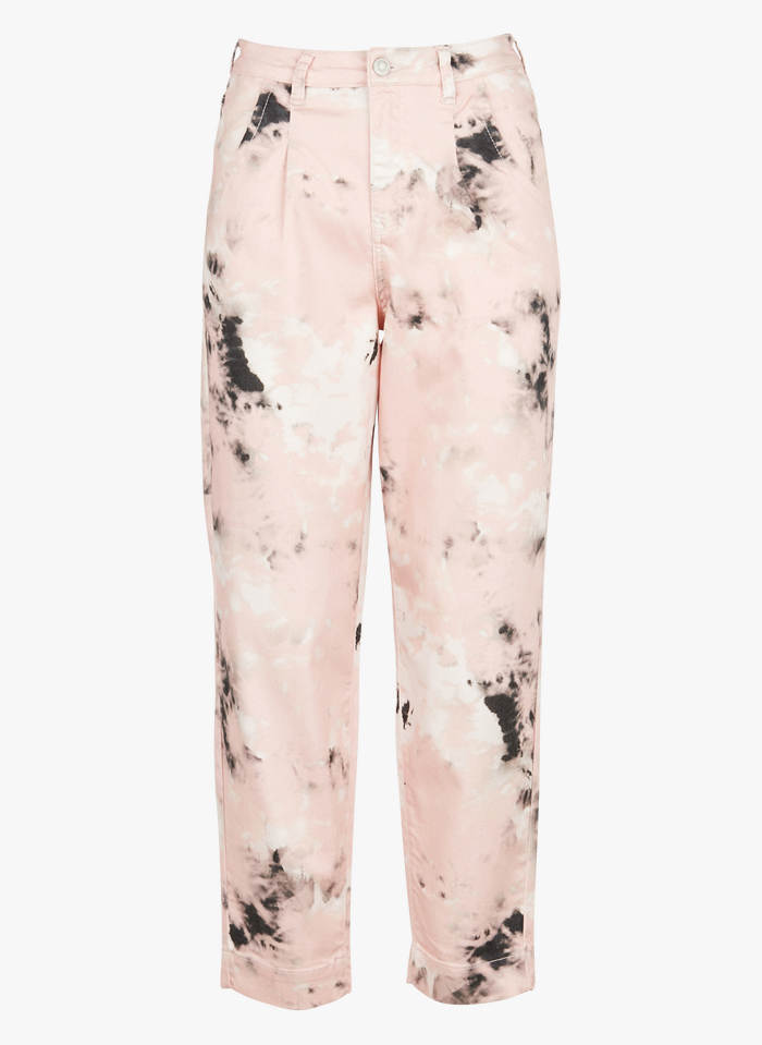 MKT Pink Carrot high-waisted printed pants