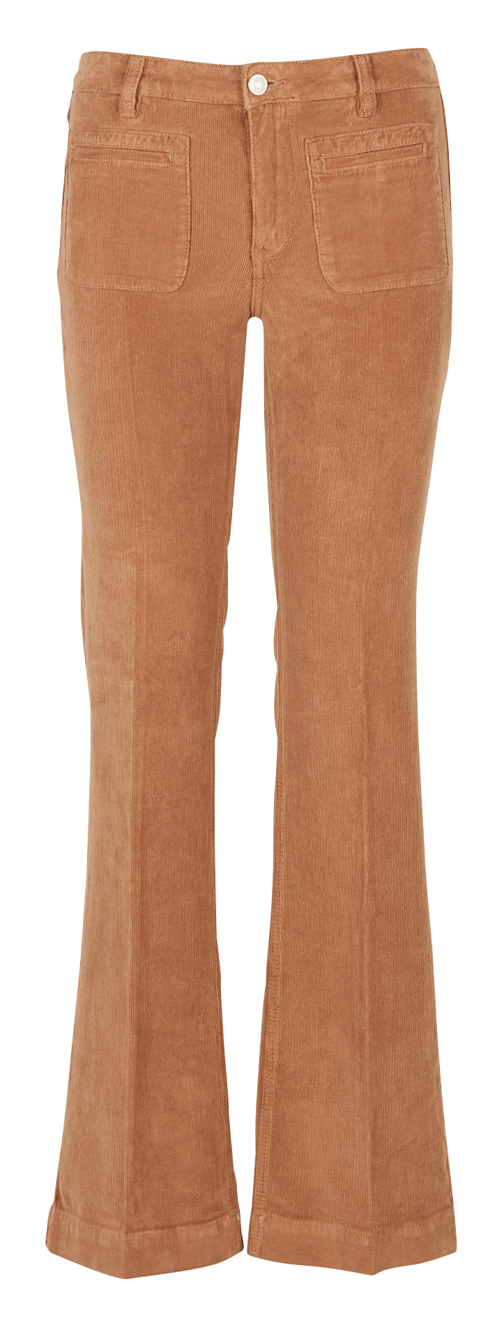 Mkt - Flared Corduroy Pants - 26 Size - Beige
