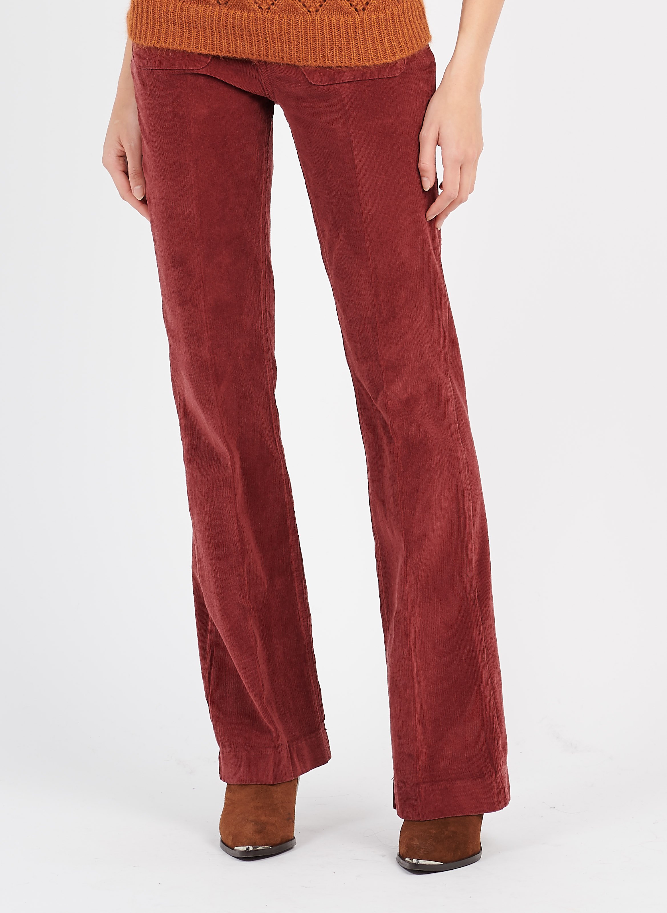 women's stretch velvet jeans