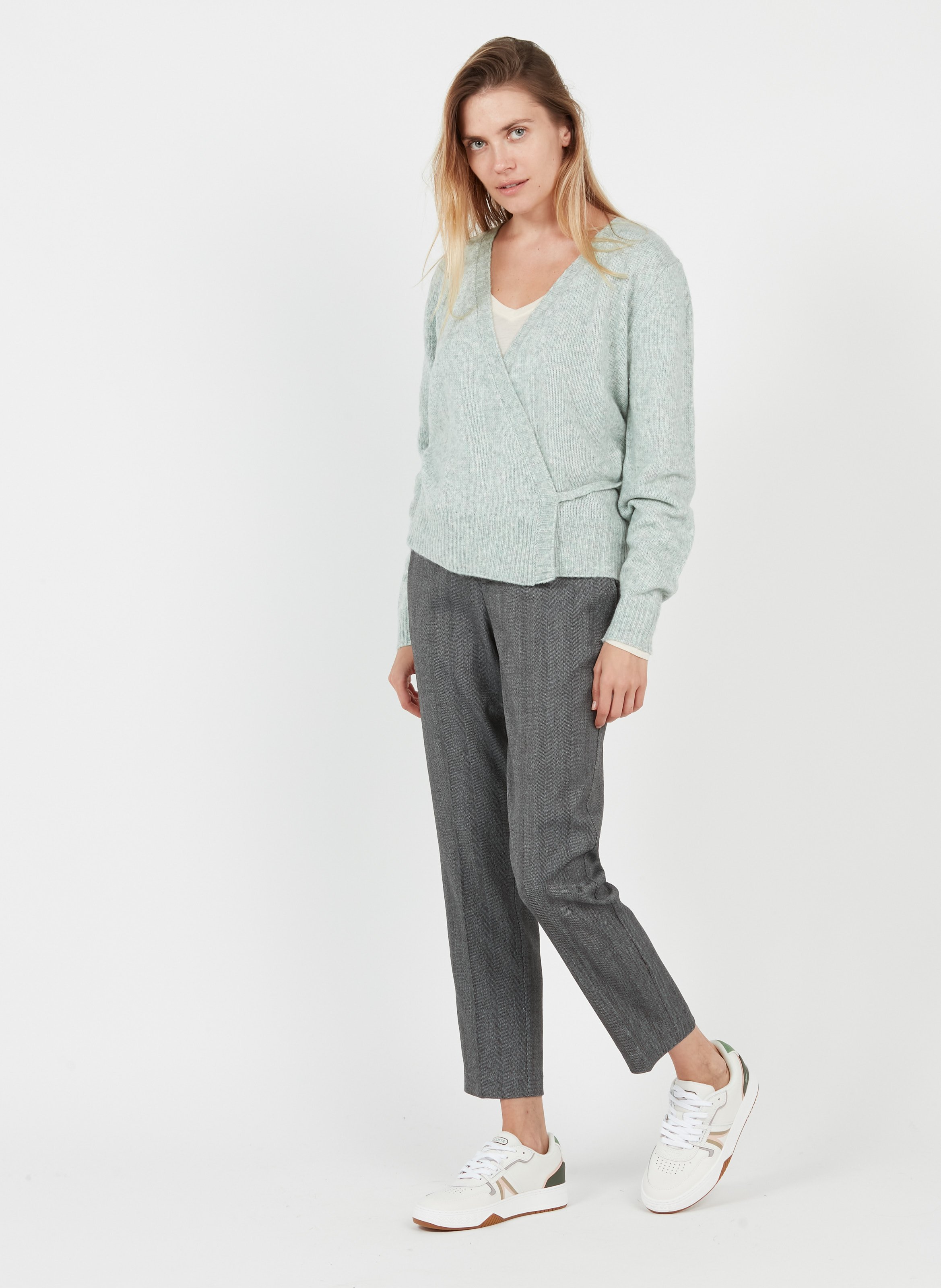 Lacoste L001 Wht/dk Gry Lacoste - Women | Place des Tendances