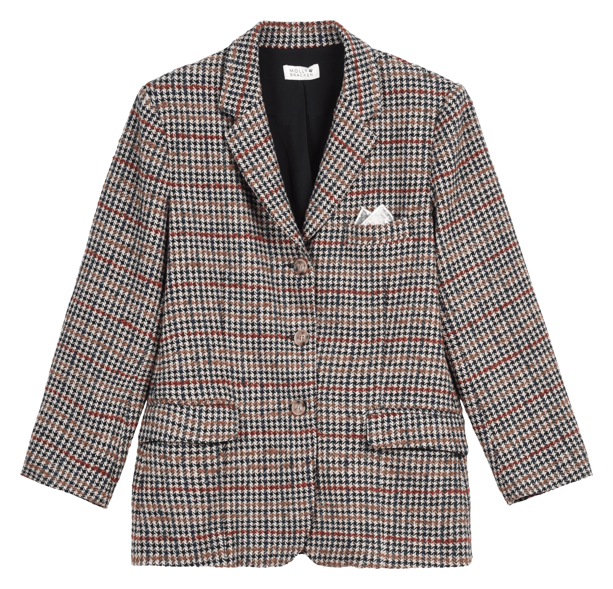 topshop houndstooth coat