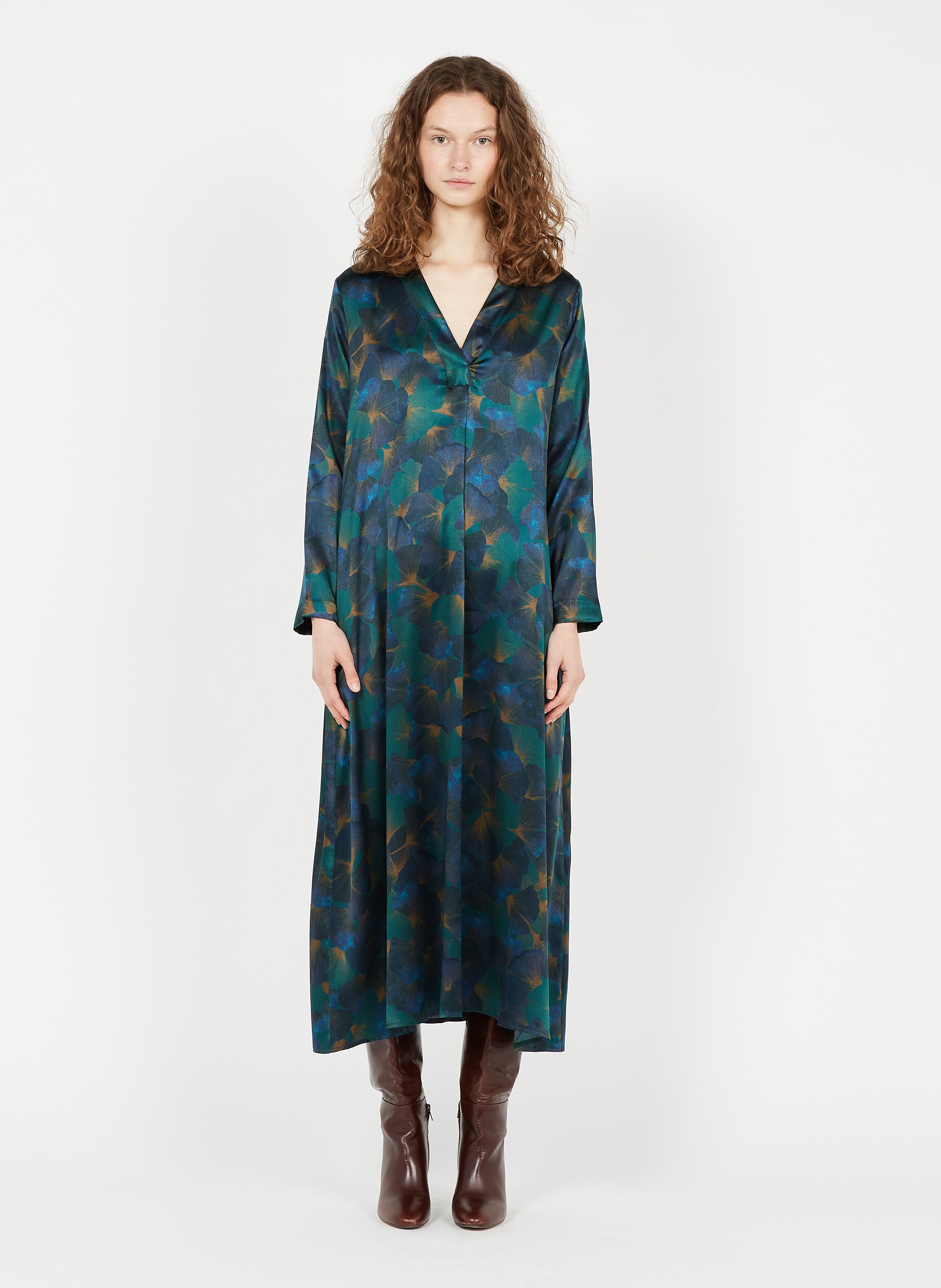 Long dress in printed - MOMONI - Etienne