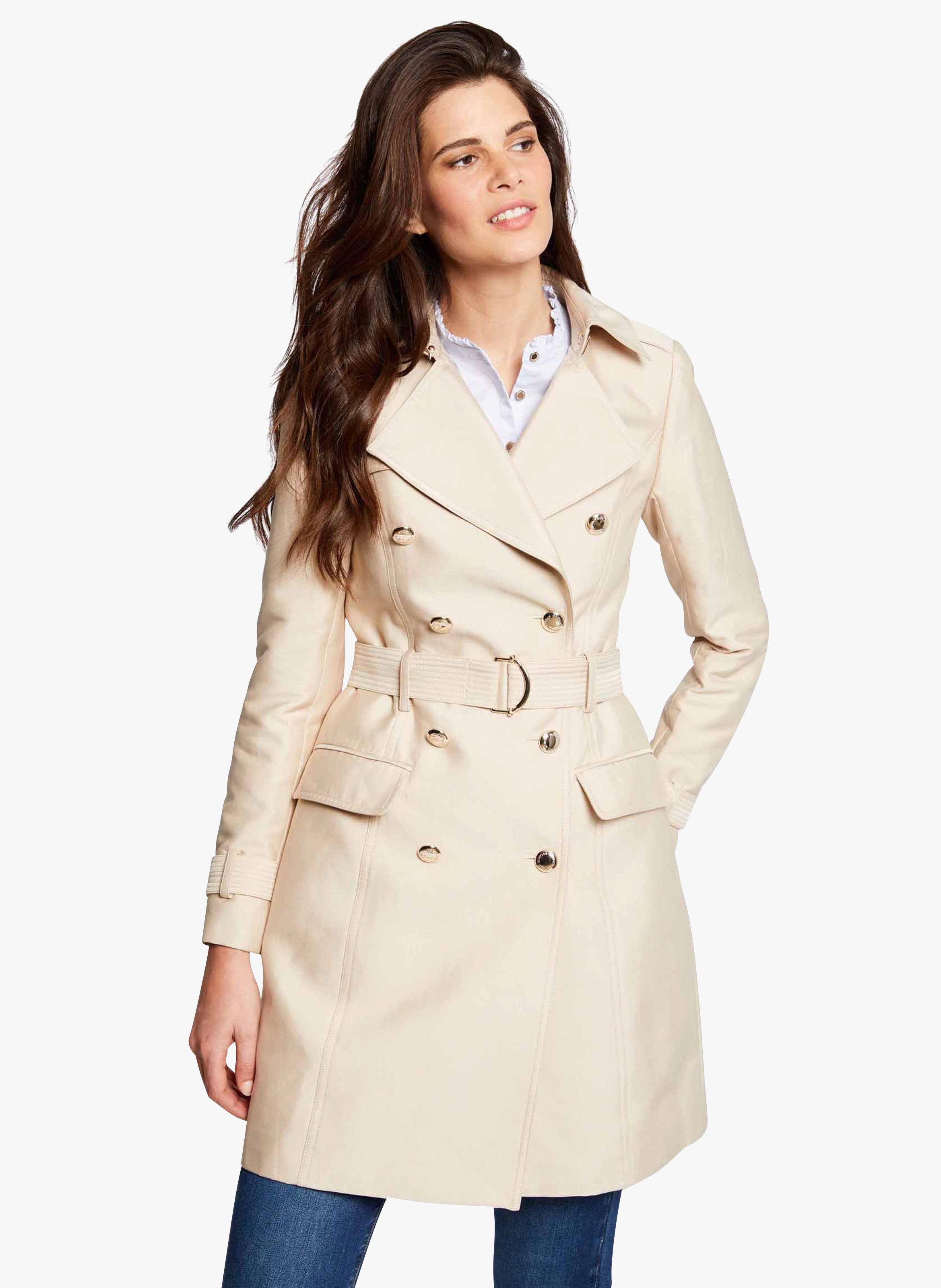 morgan trench coat beige