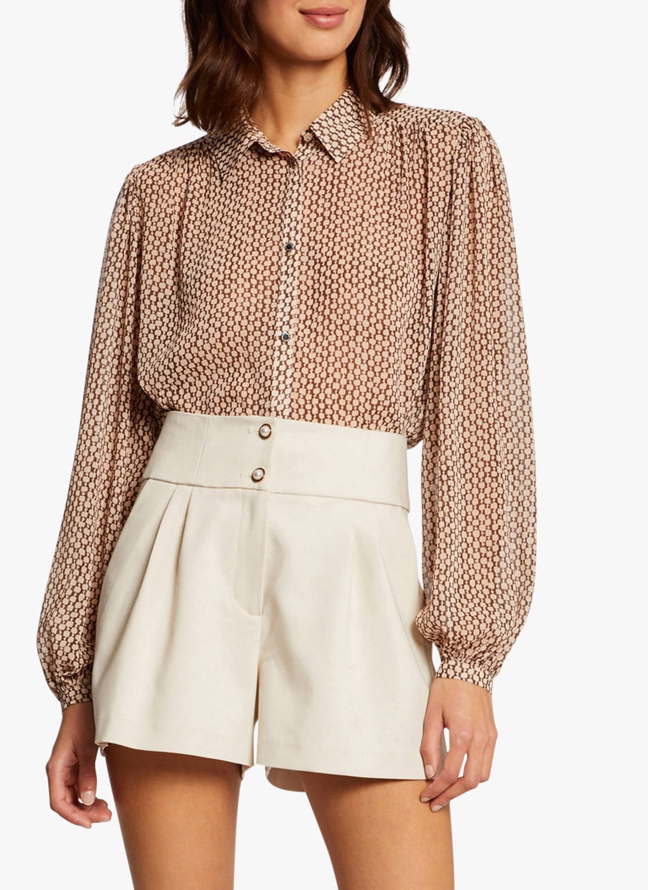 Sale Geometric Print Shirt Multico 