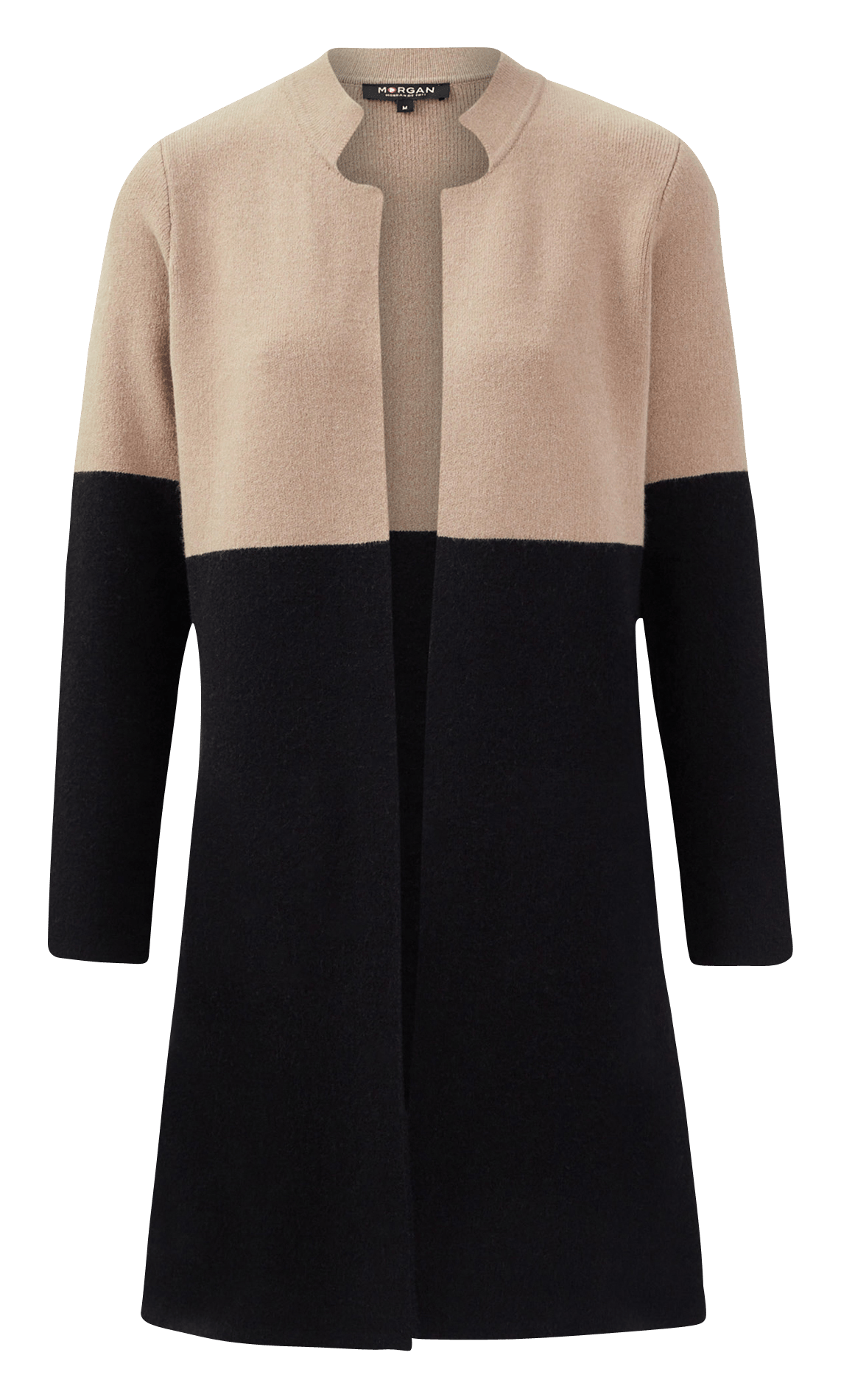 Open Cardigan Noir/camel Morgan - Women 