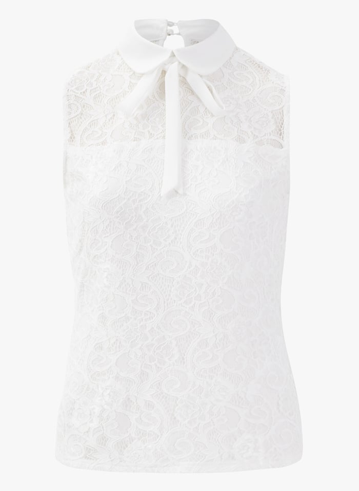 Sleeveless peter pan collar shirt hotsell