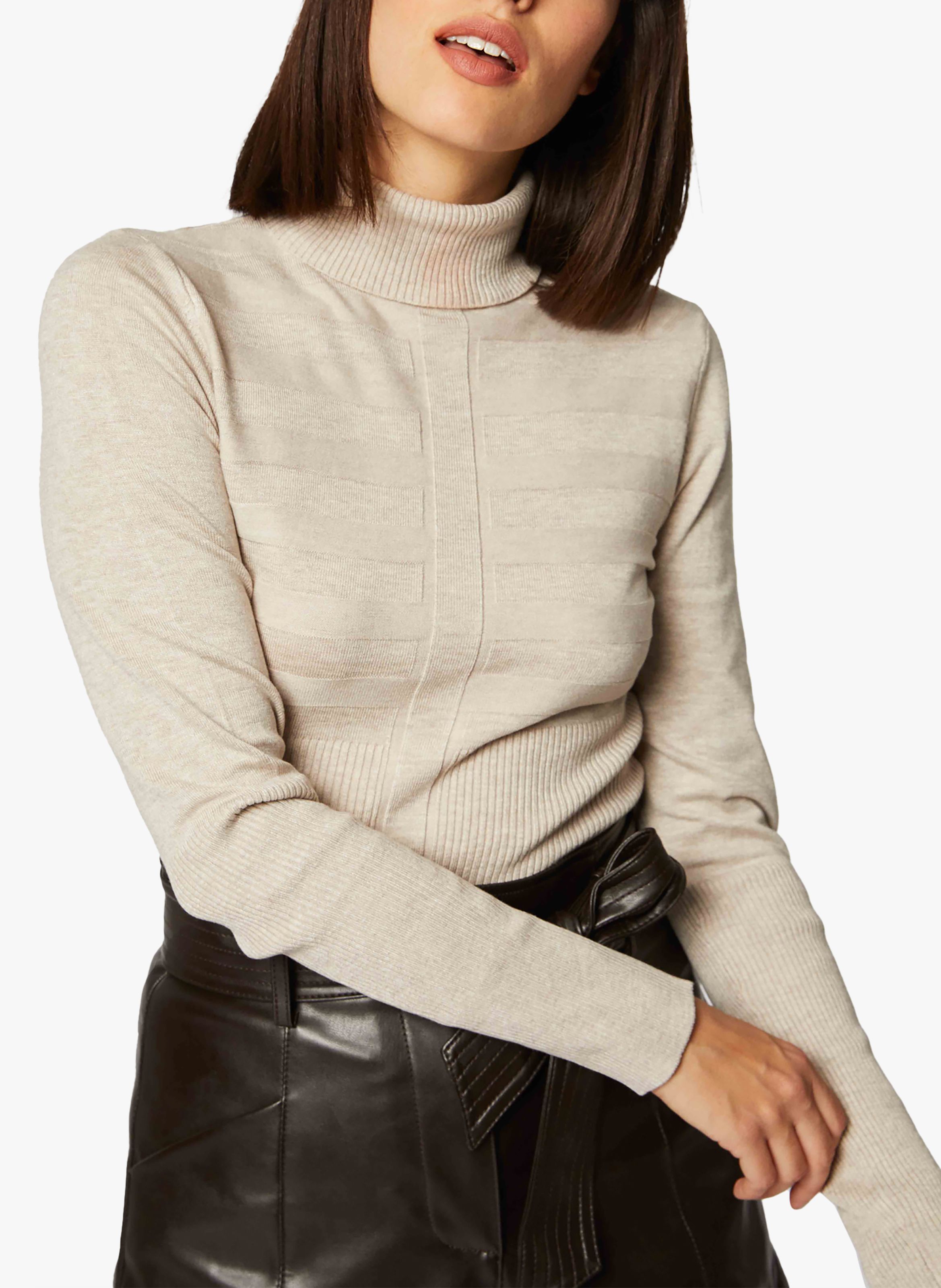 beige turtleneck sweater women's