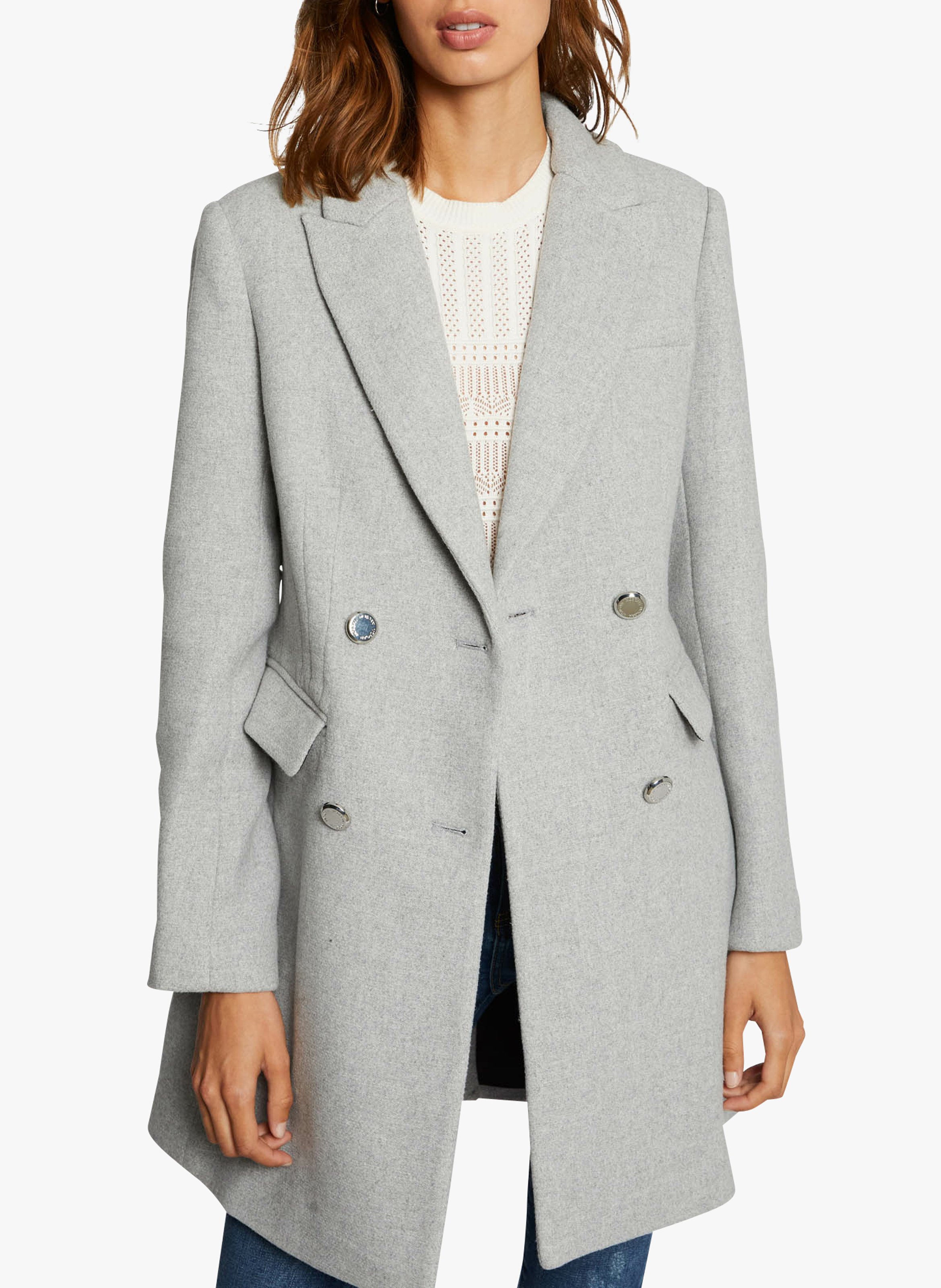tailored grey coat