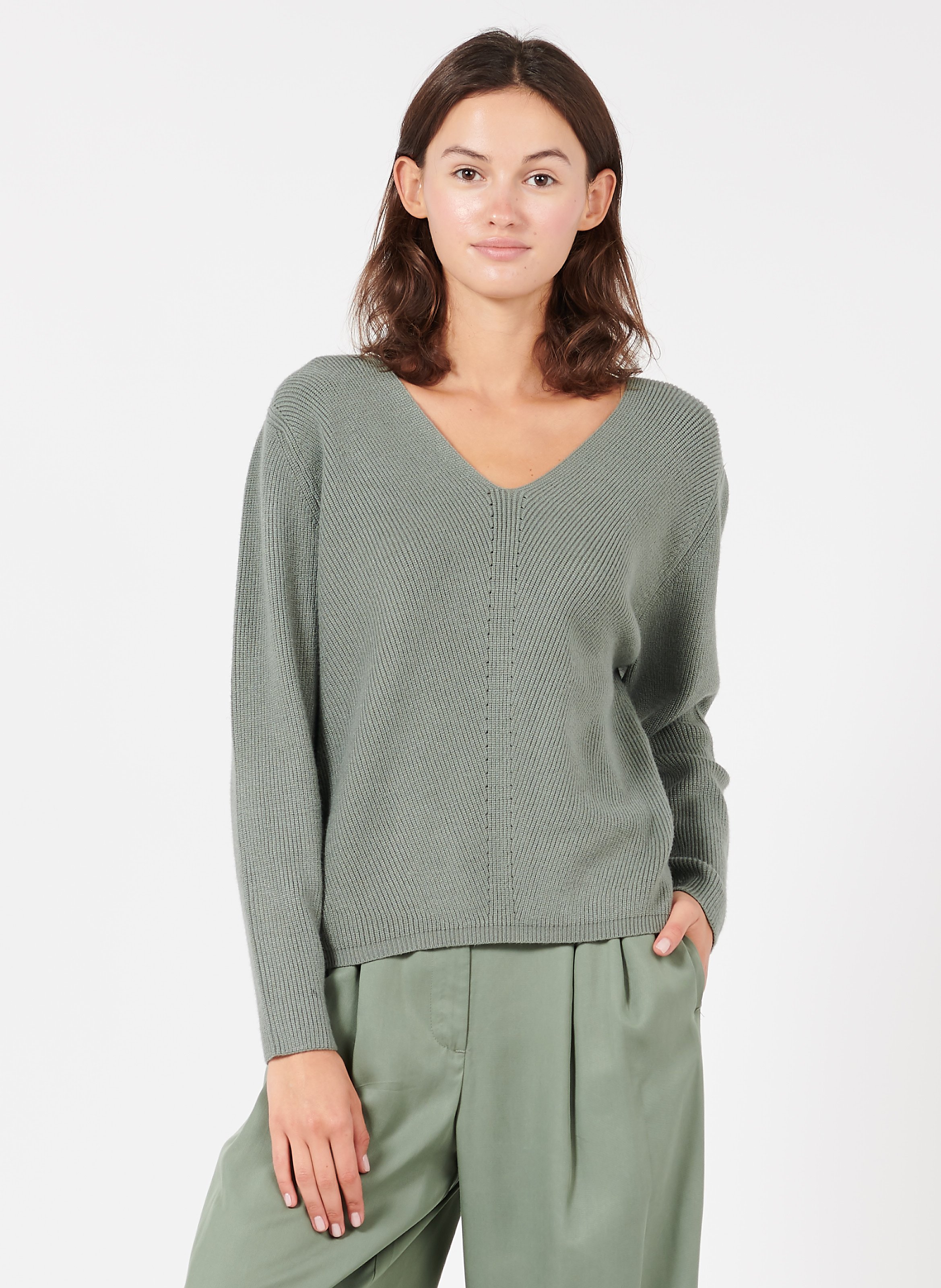 moss green jumper womens