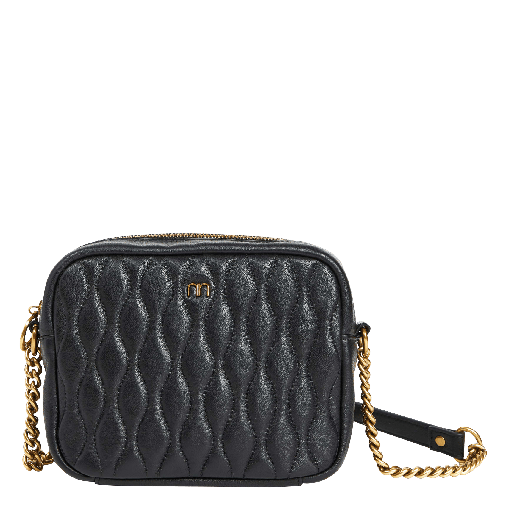 Quilted Leather Bag Noir Souple Nat & Nin Women Place des Tendances