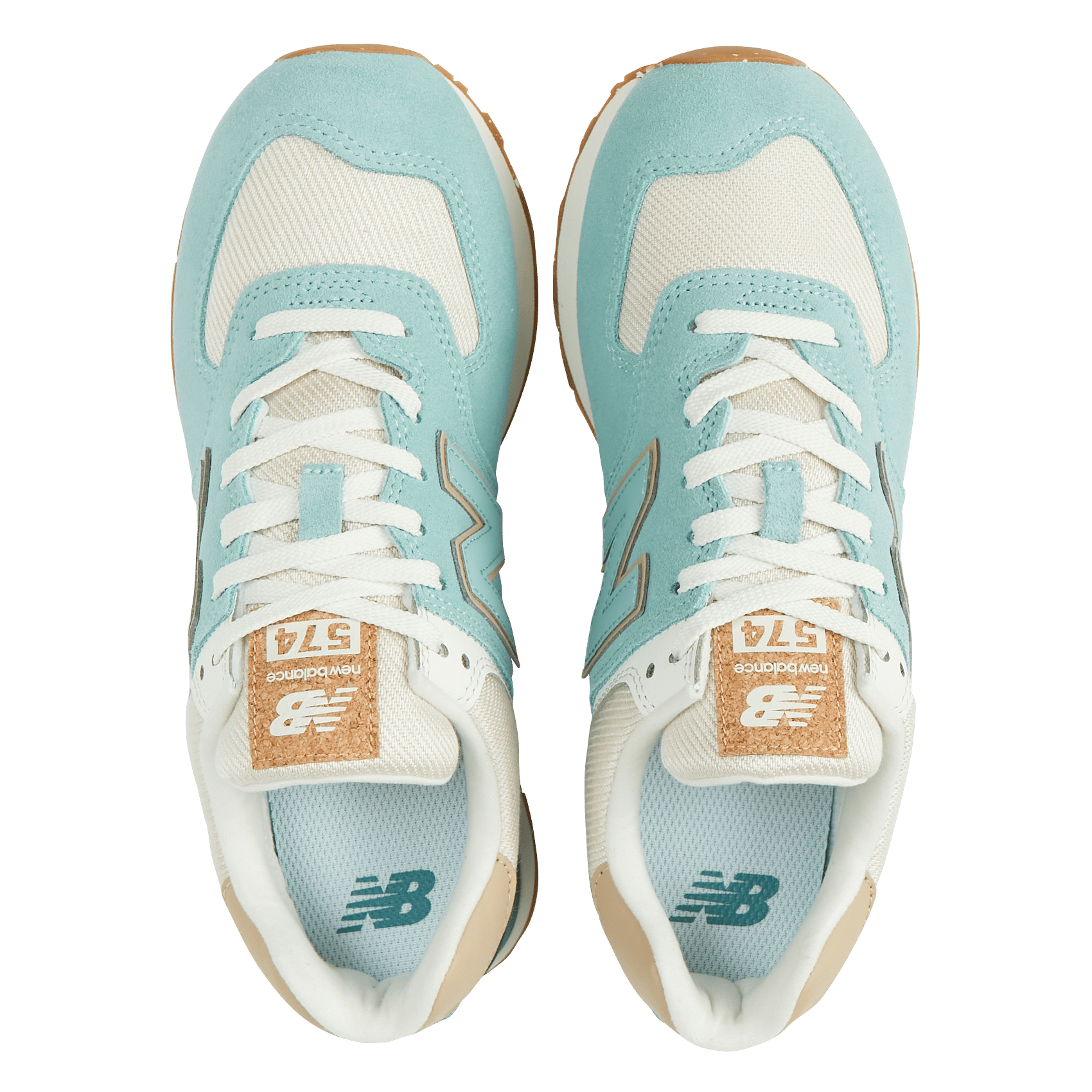 new balance 574 blue and tan