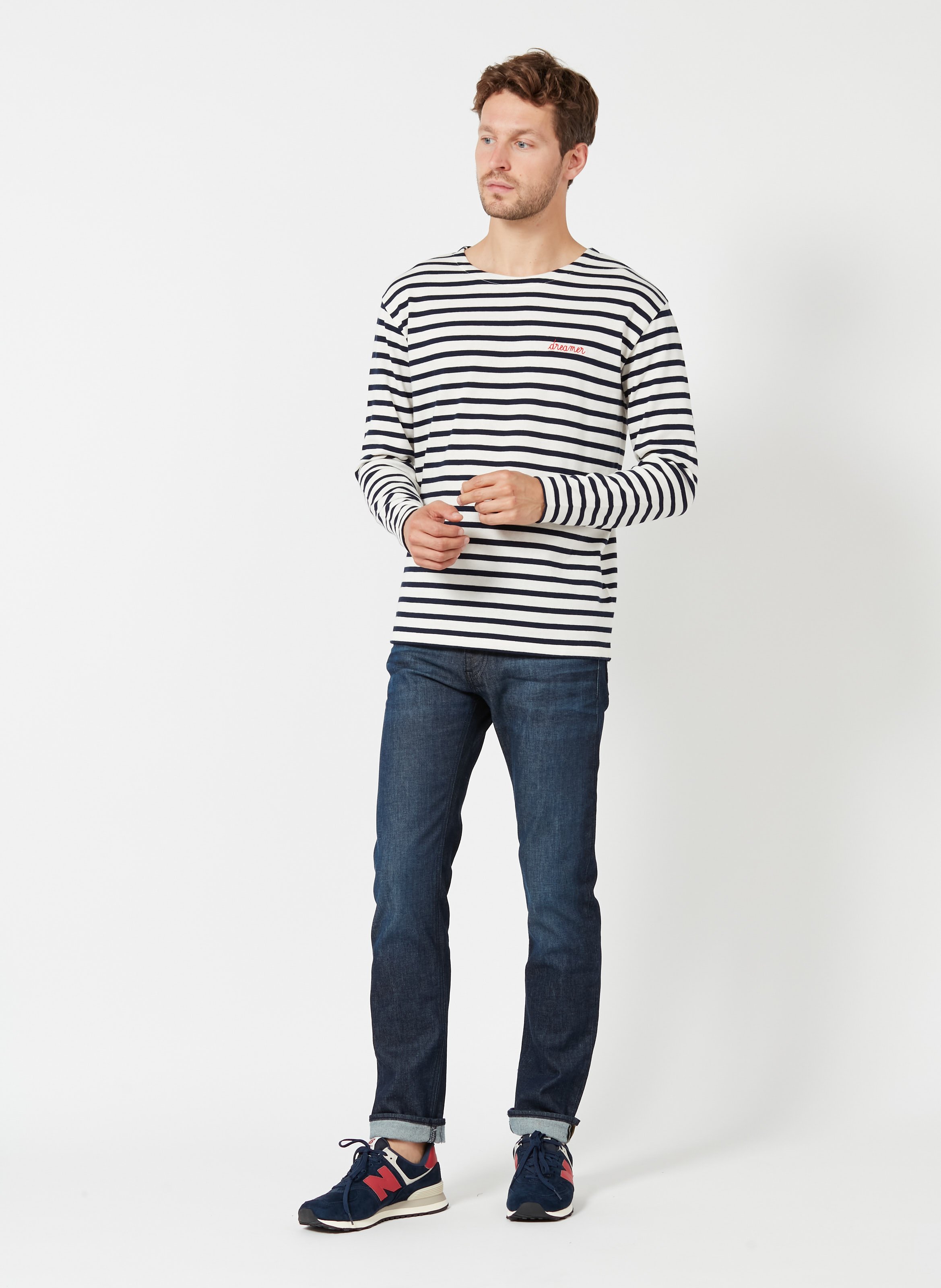 new balance ml574 stripe