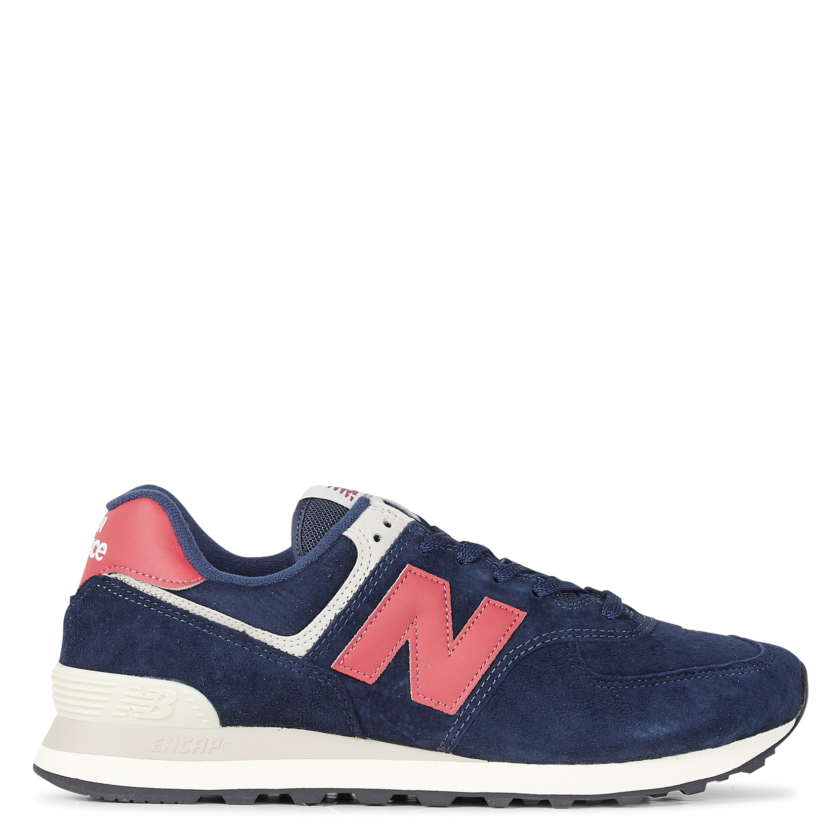 navy and red new balance 574