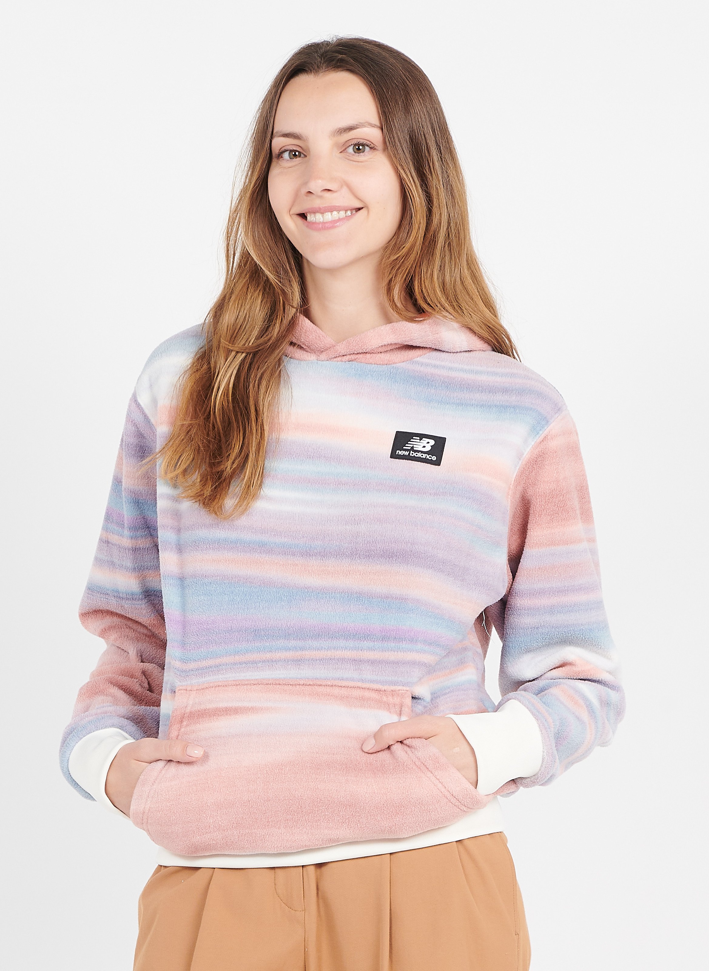 Printed Fleece Hoodie Wm New Balance 