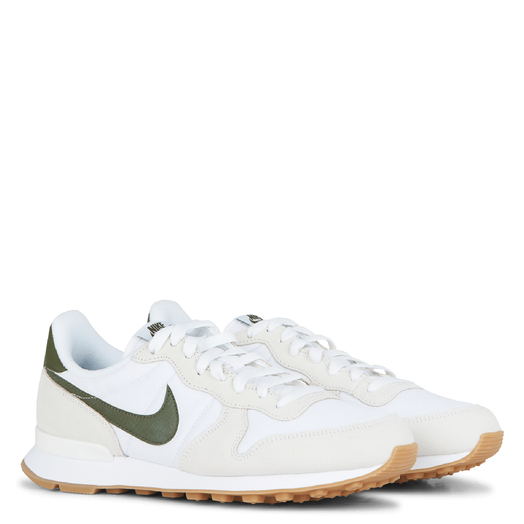 nike women's internationalist premium neutral olive/summit white