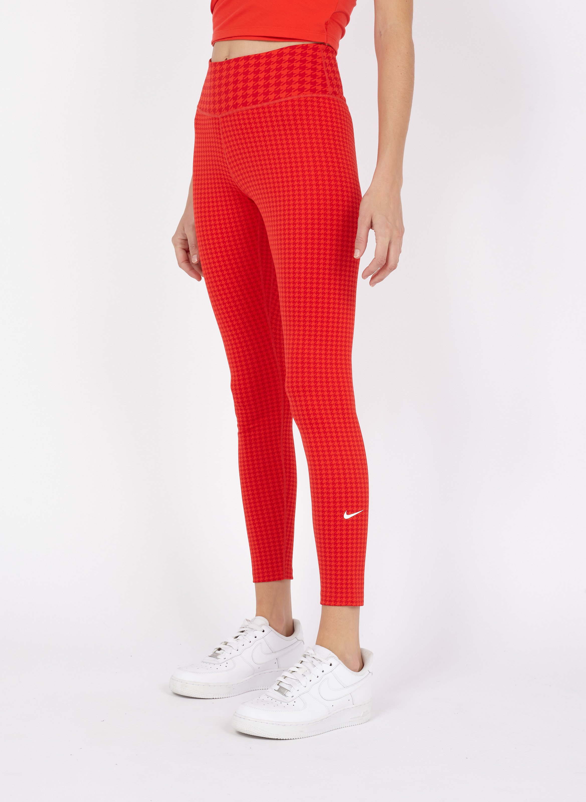 red sport leggings