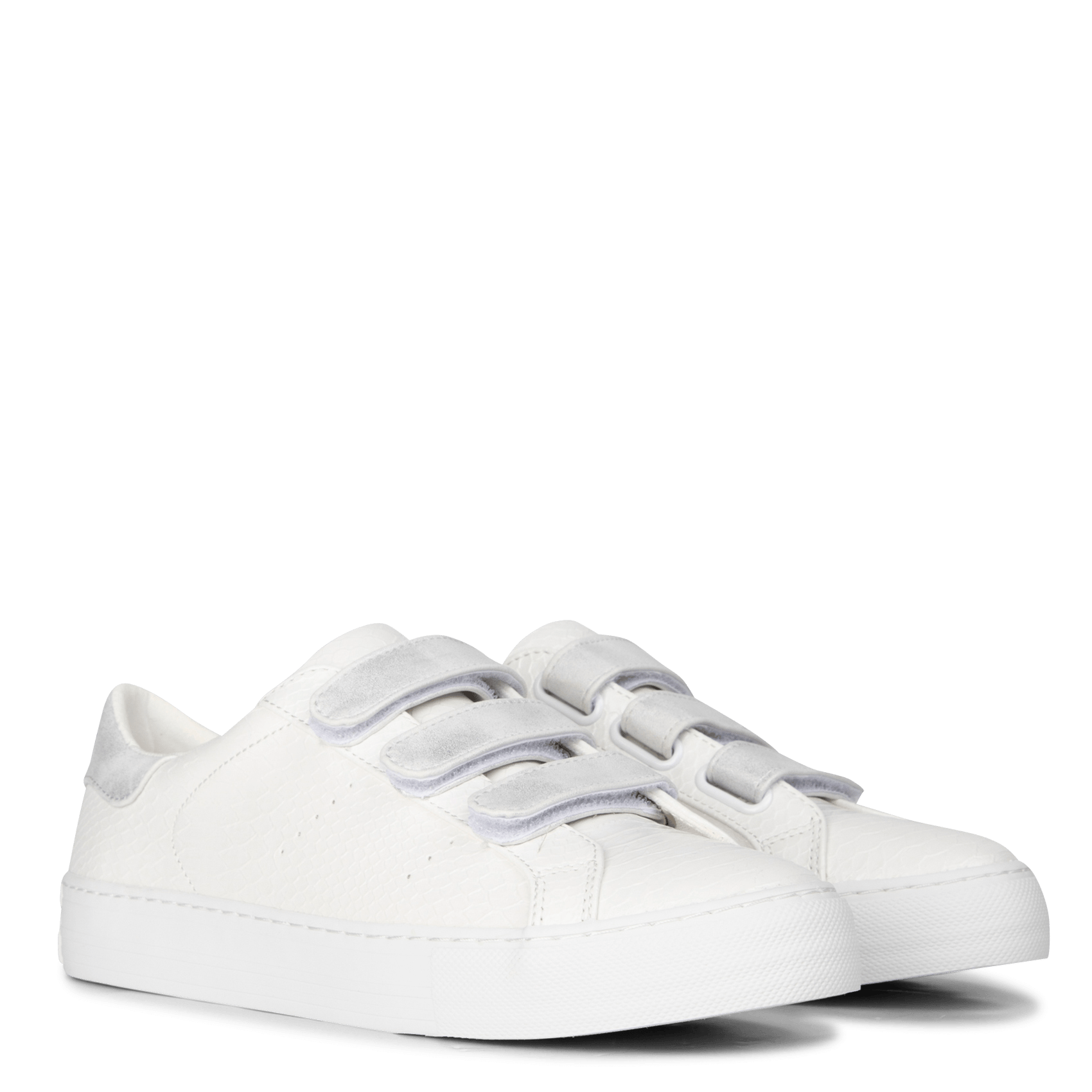 Sale Velcro Platform Sneakers White 