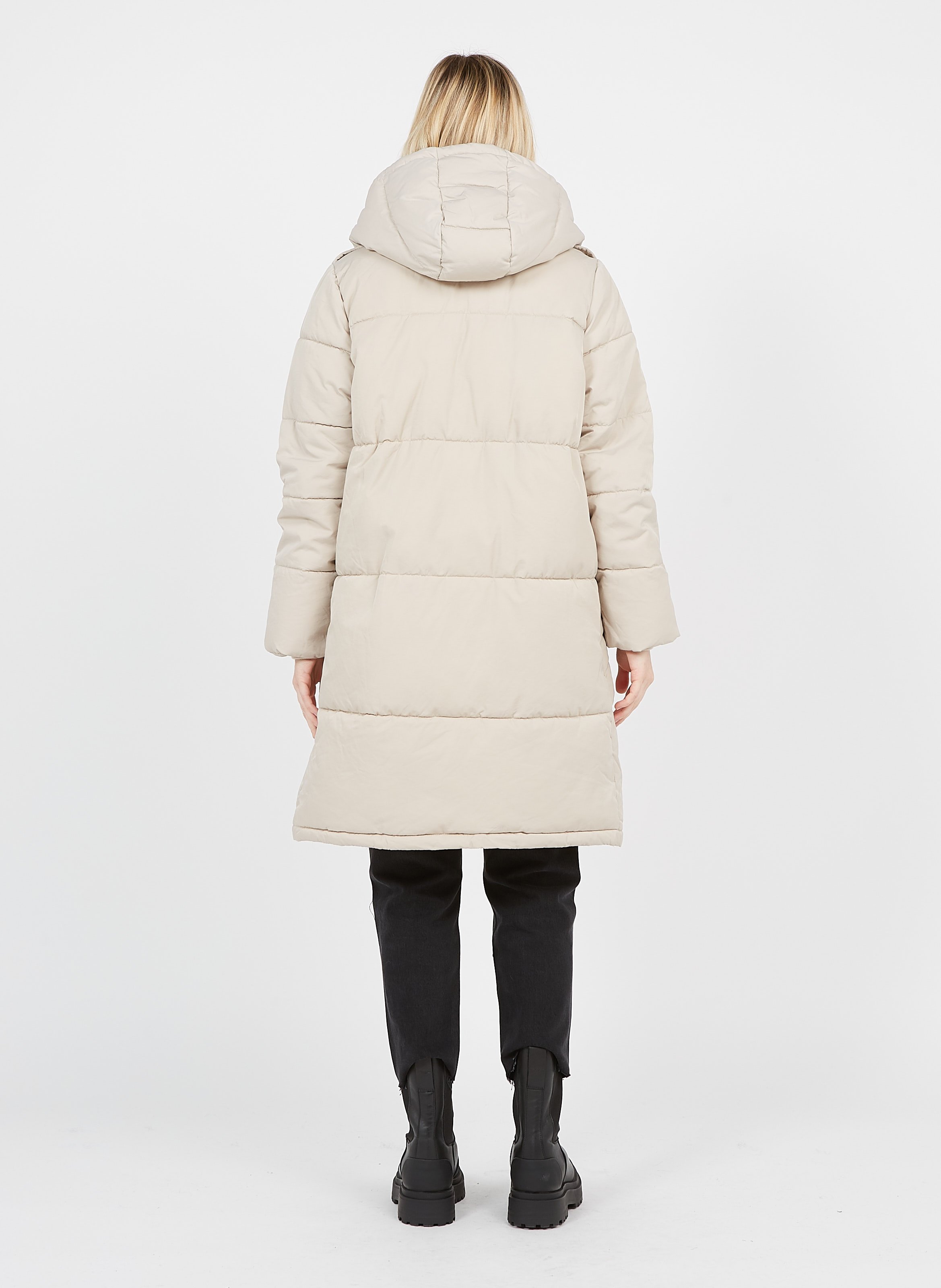 mid length padded coat