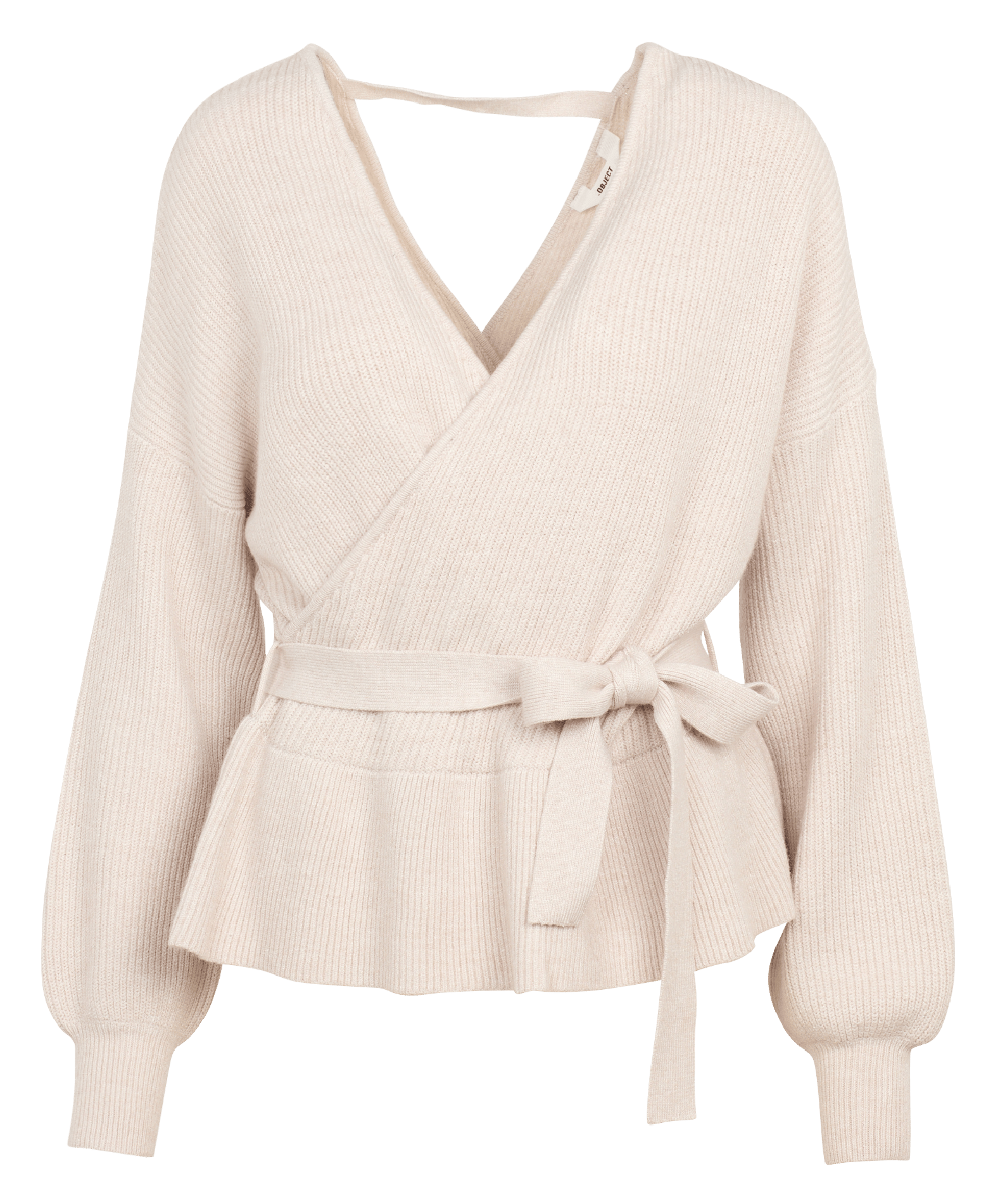 grey wrap jumper