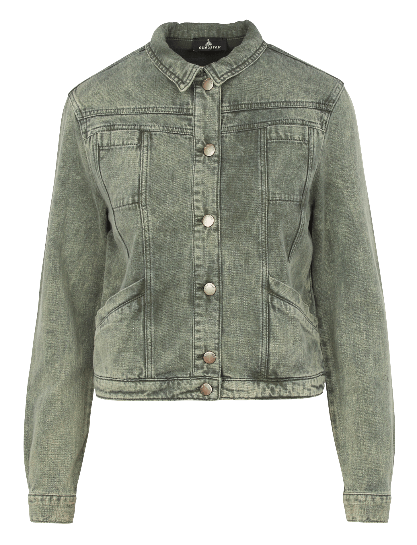 khaki green denim jacket