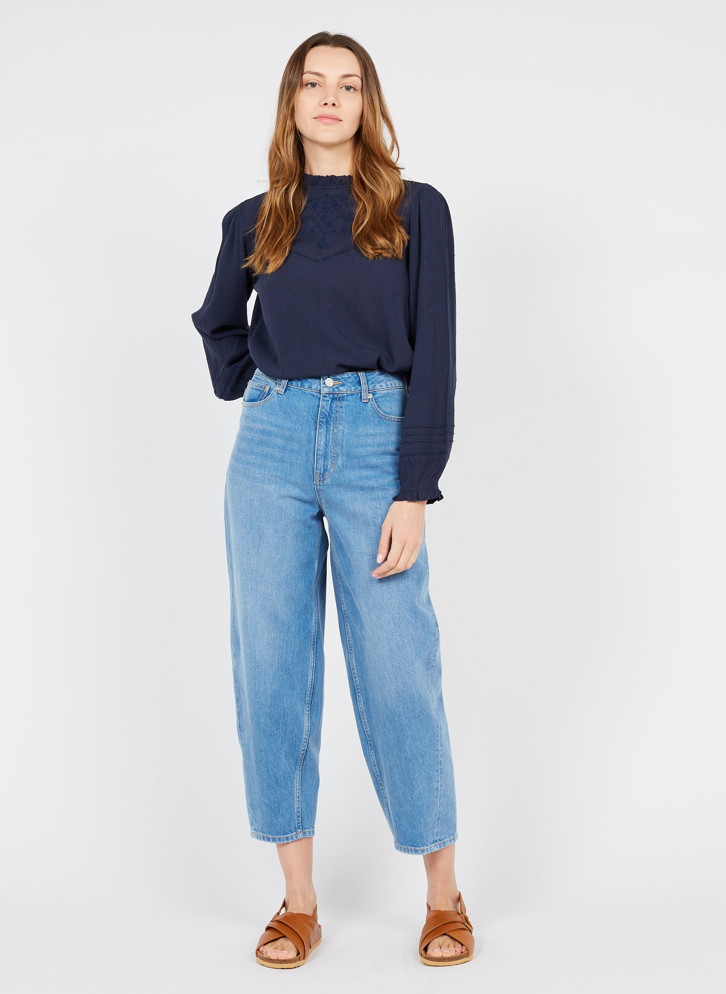 FRAME HIGH'N'TIGHT Straight Leg Jeans Hallam/dark Blue atelieryuwa