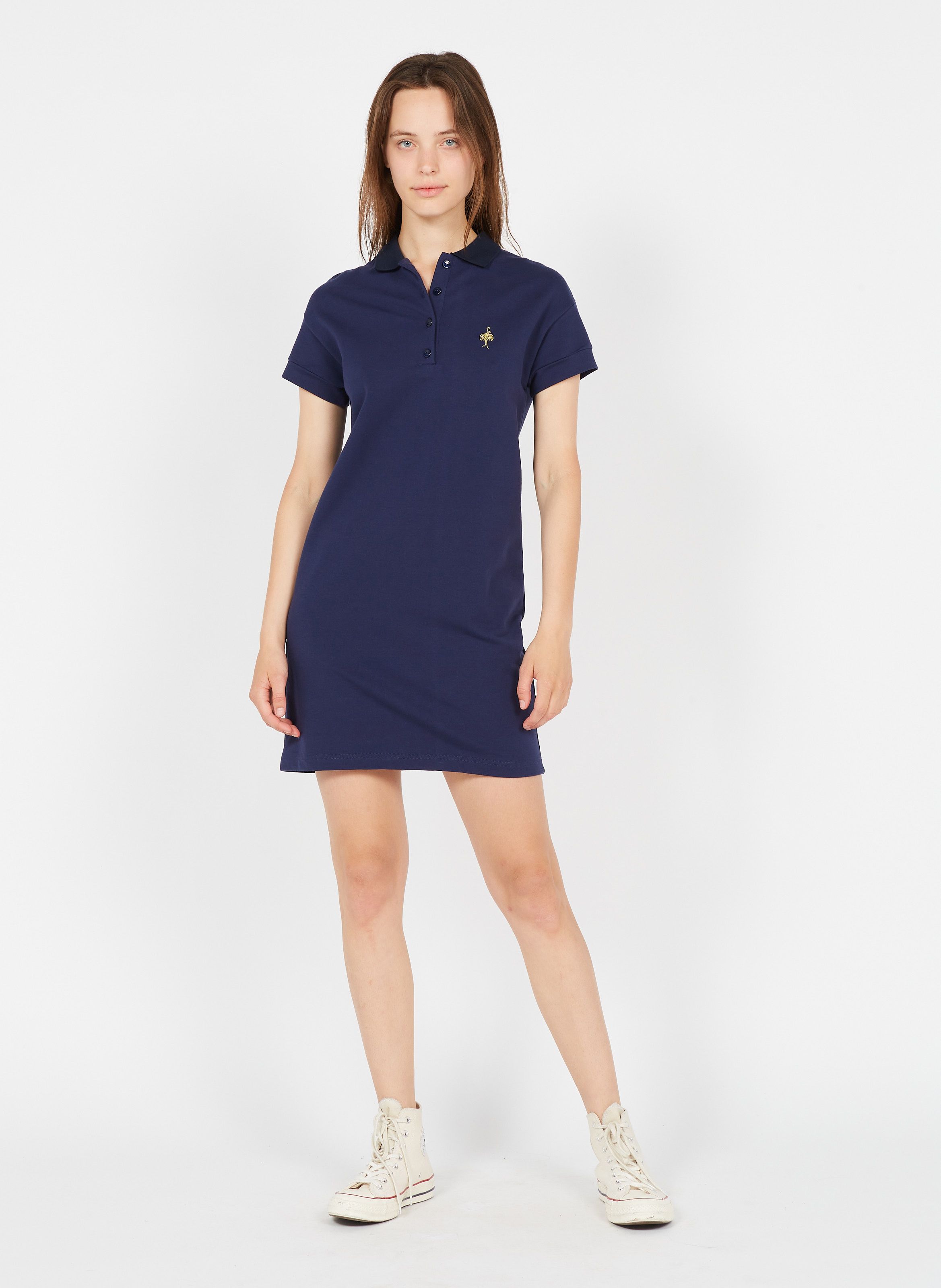 womens cotton polo dress