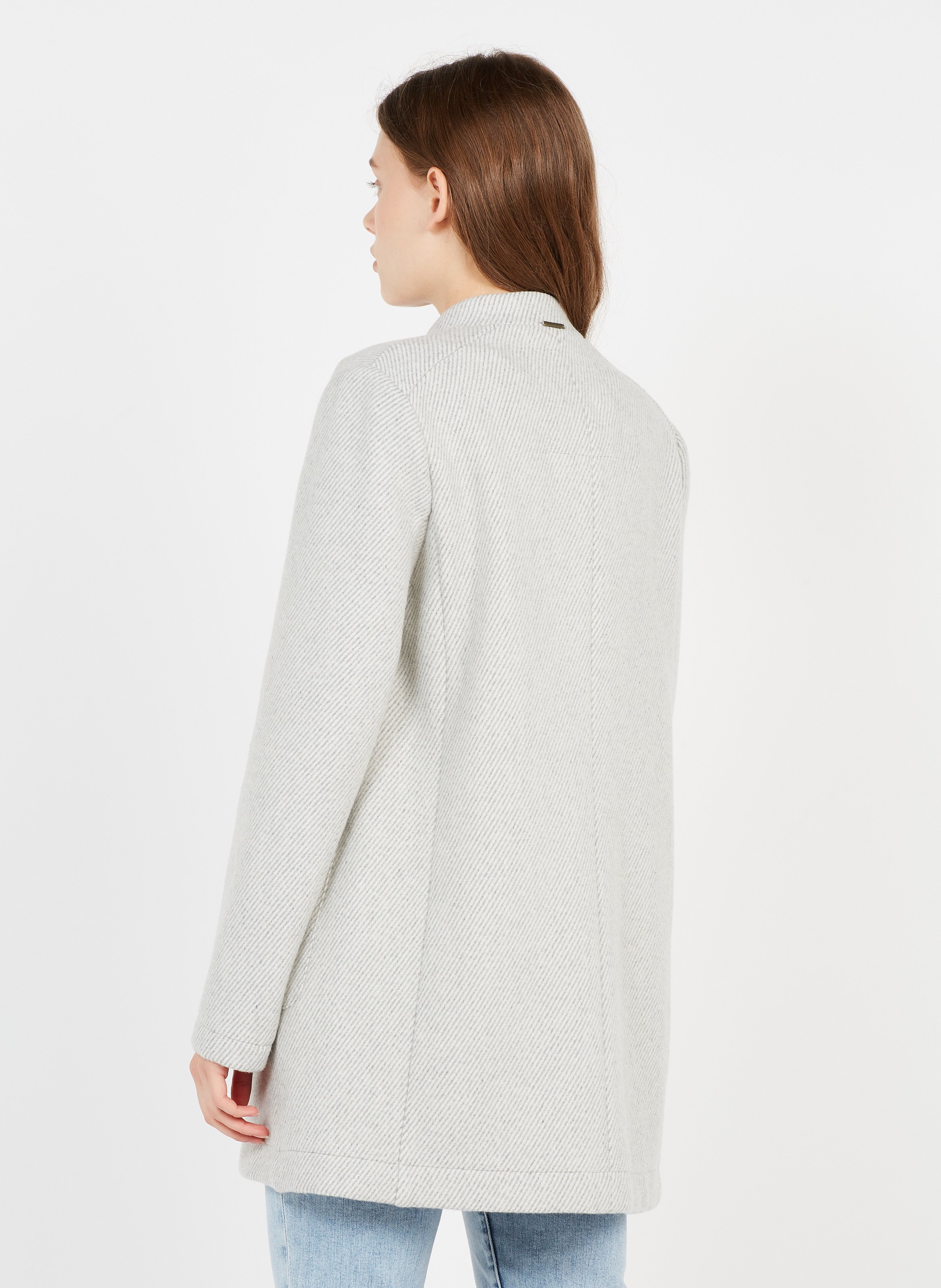 grey boyfriend coat