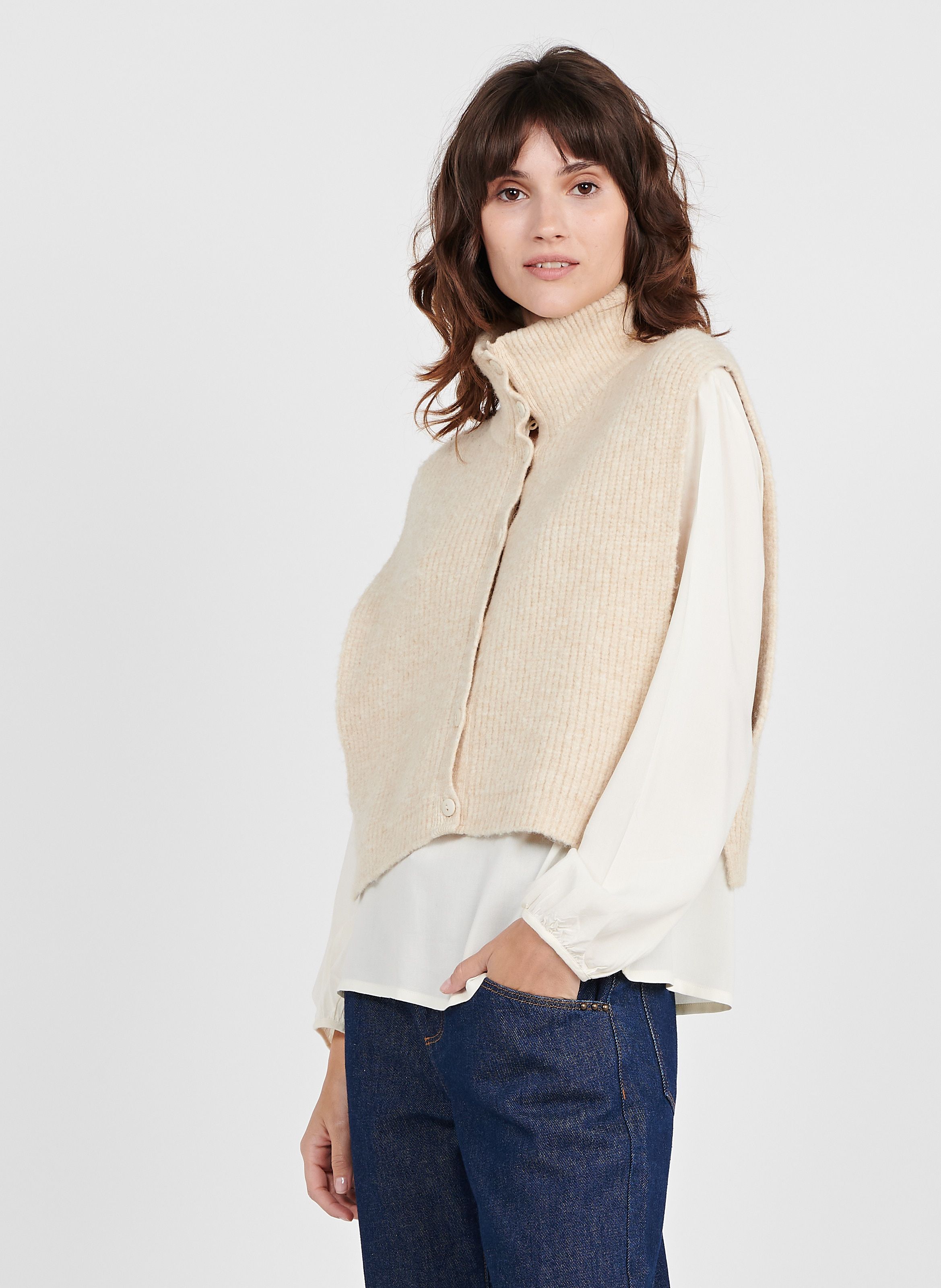 Cardigan ecru online femme