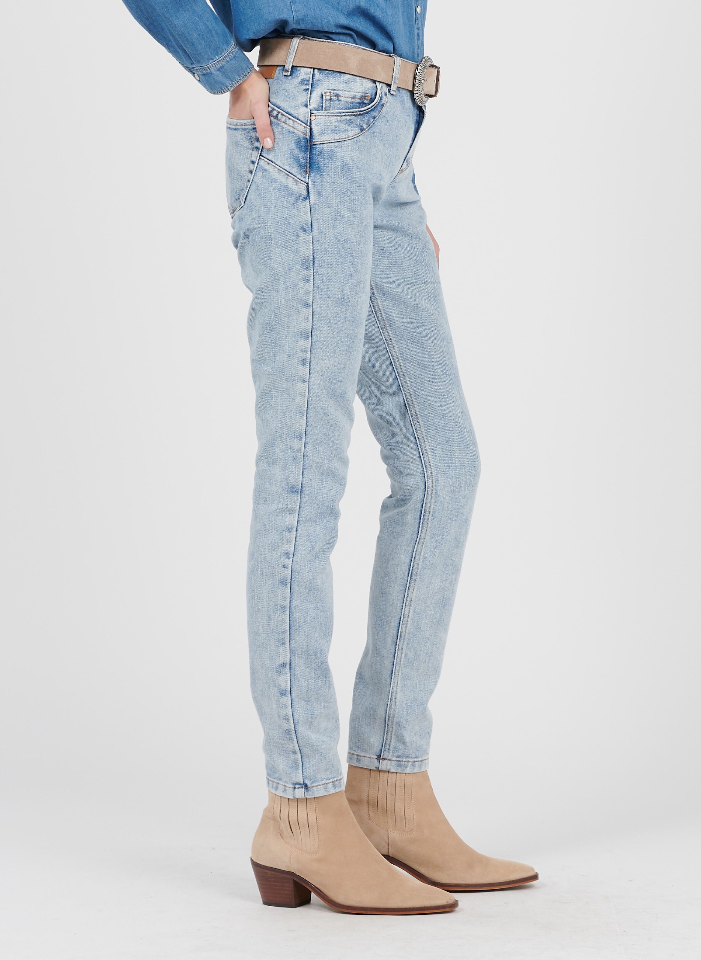 light blue slim fit jeans