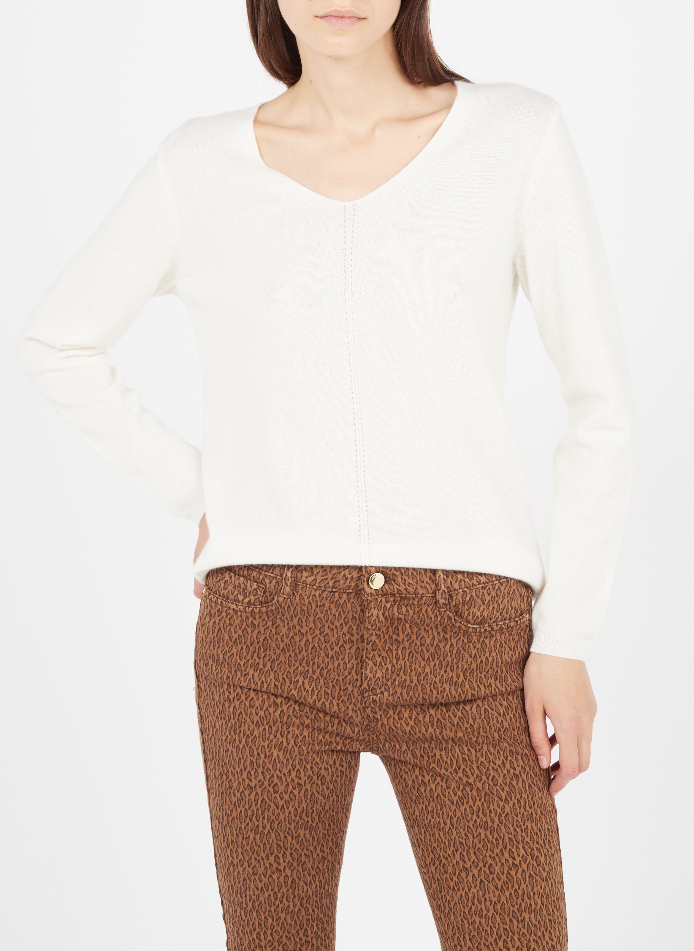 ecru cashmere sweater