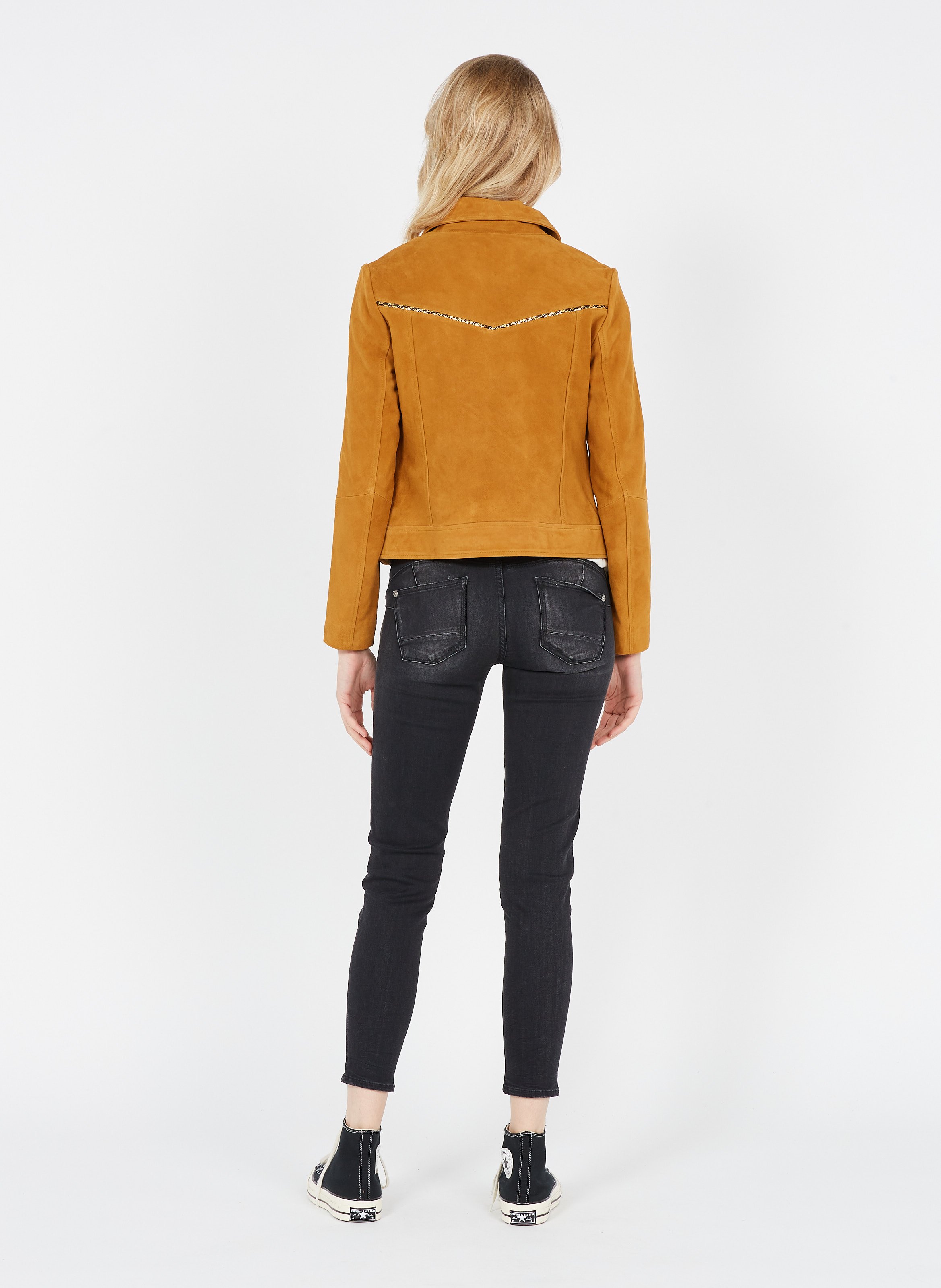 iro yellow leather jacket