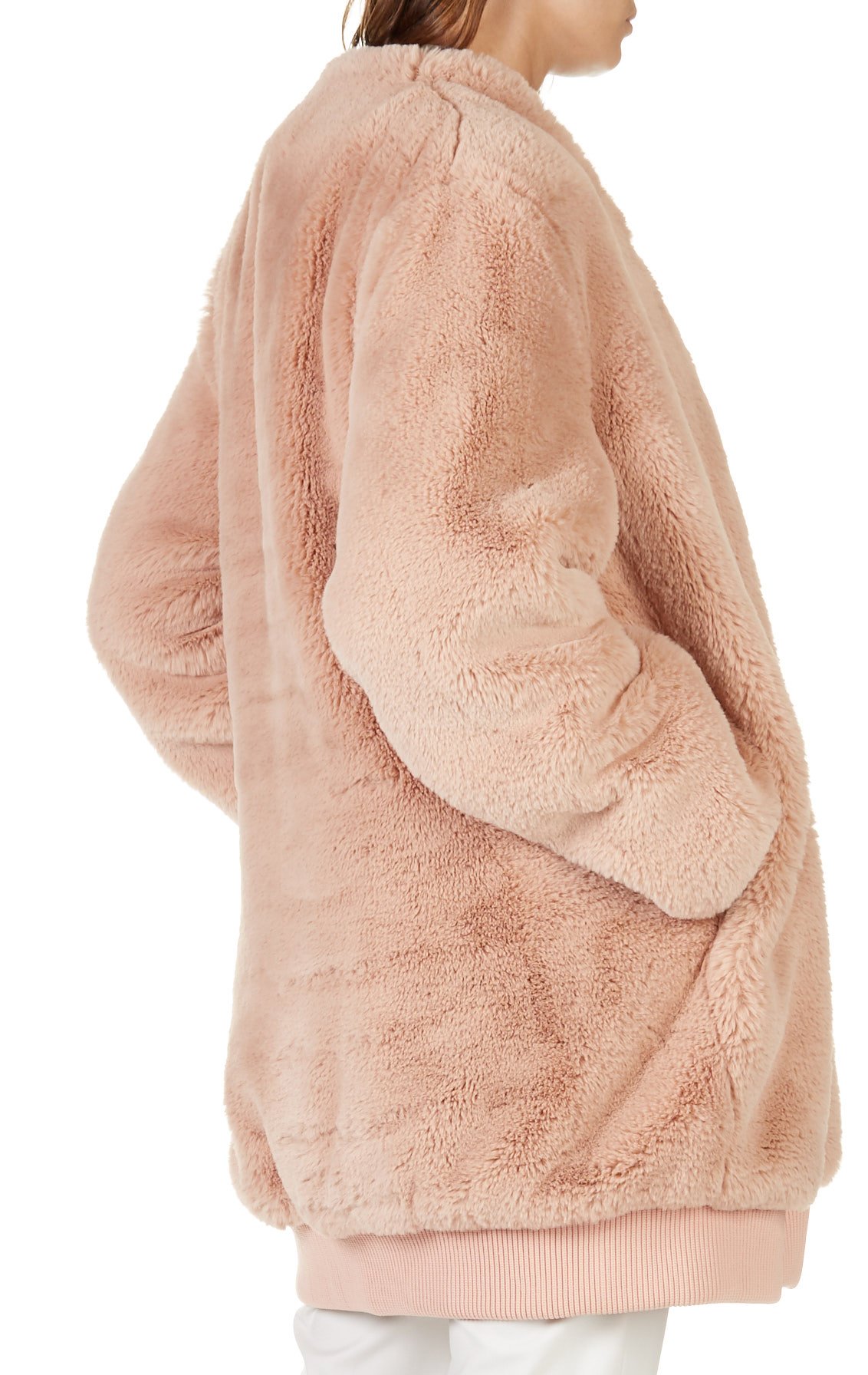 big pink fluffy jacket