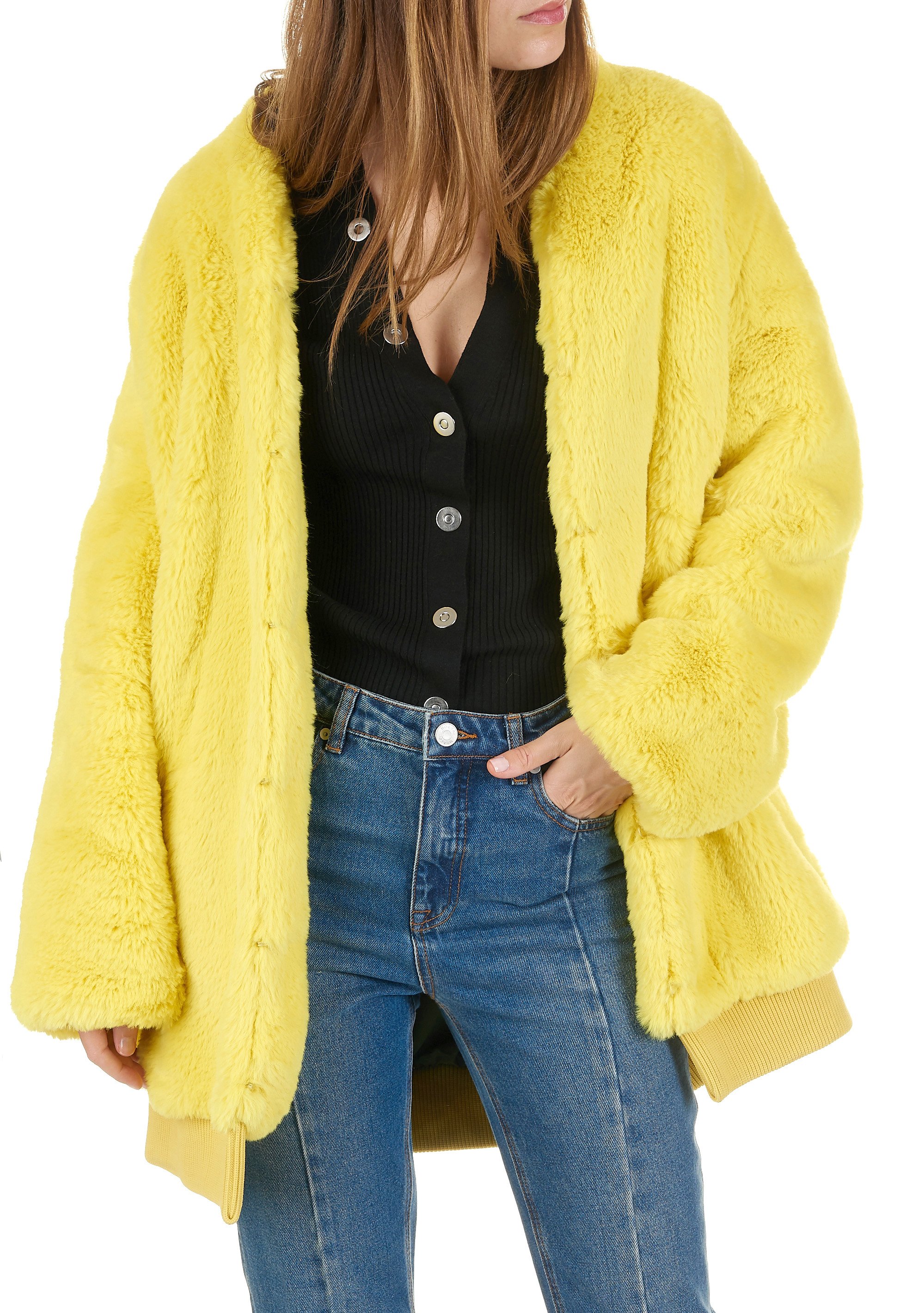 yellow fur coats