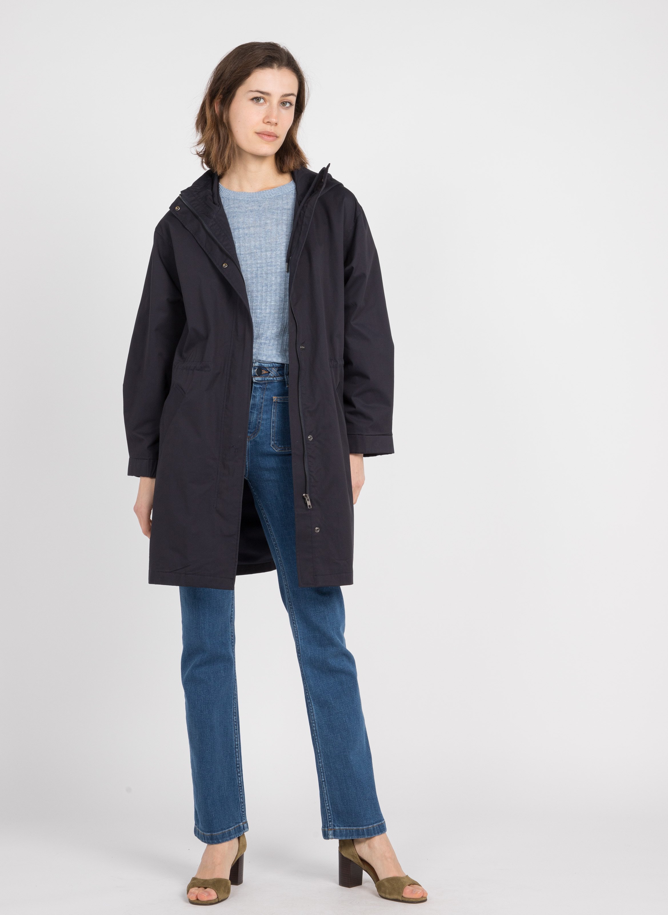 navy lightweight parka