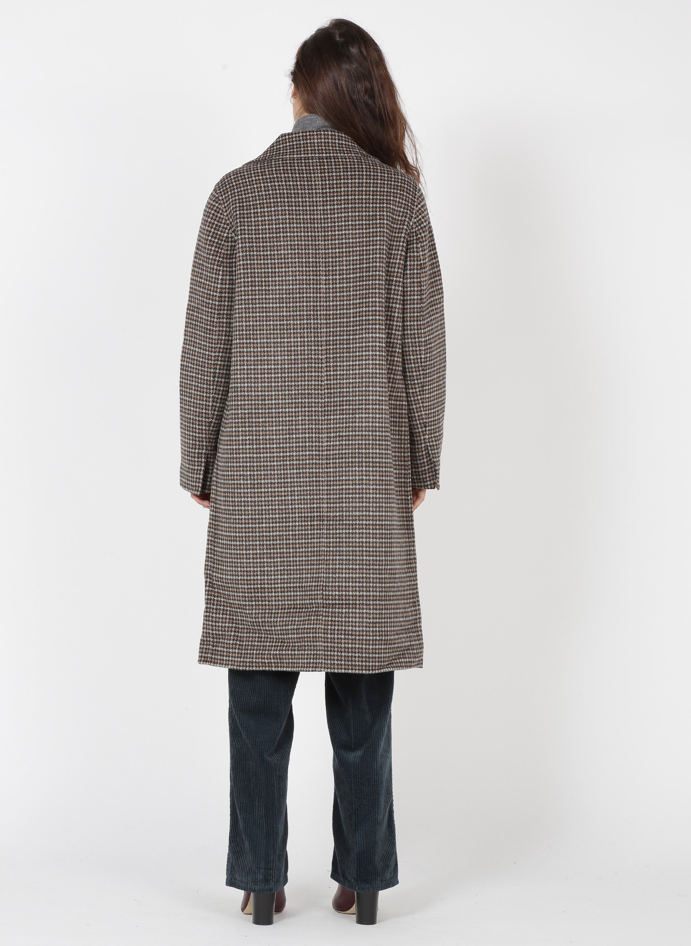 printed wool coat