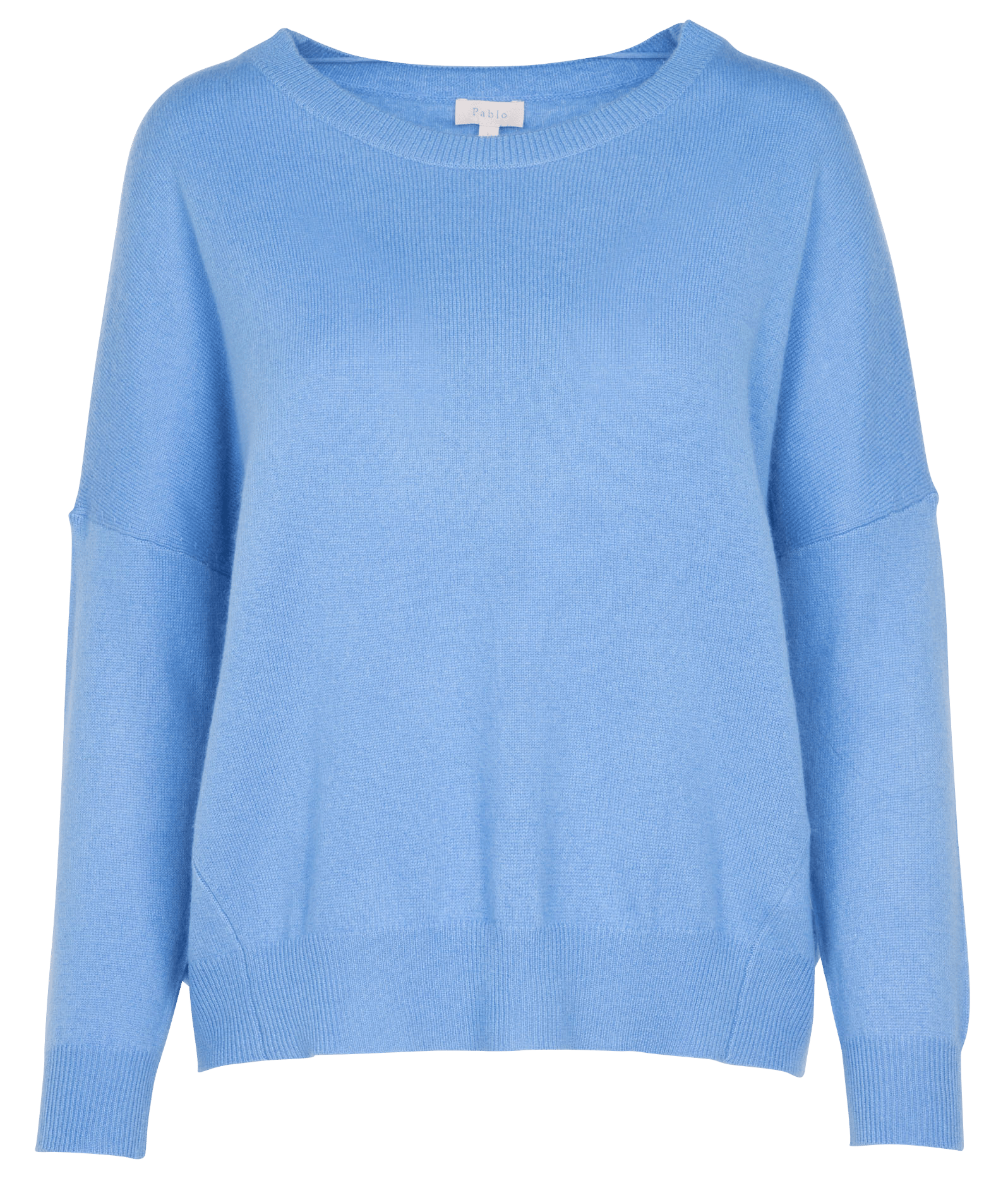 cornflower blue cashmere jumper