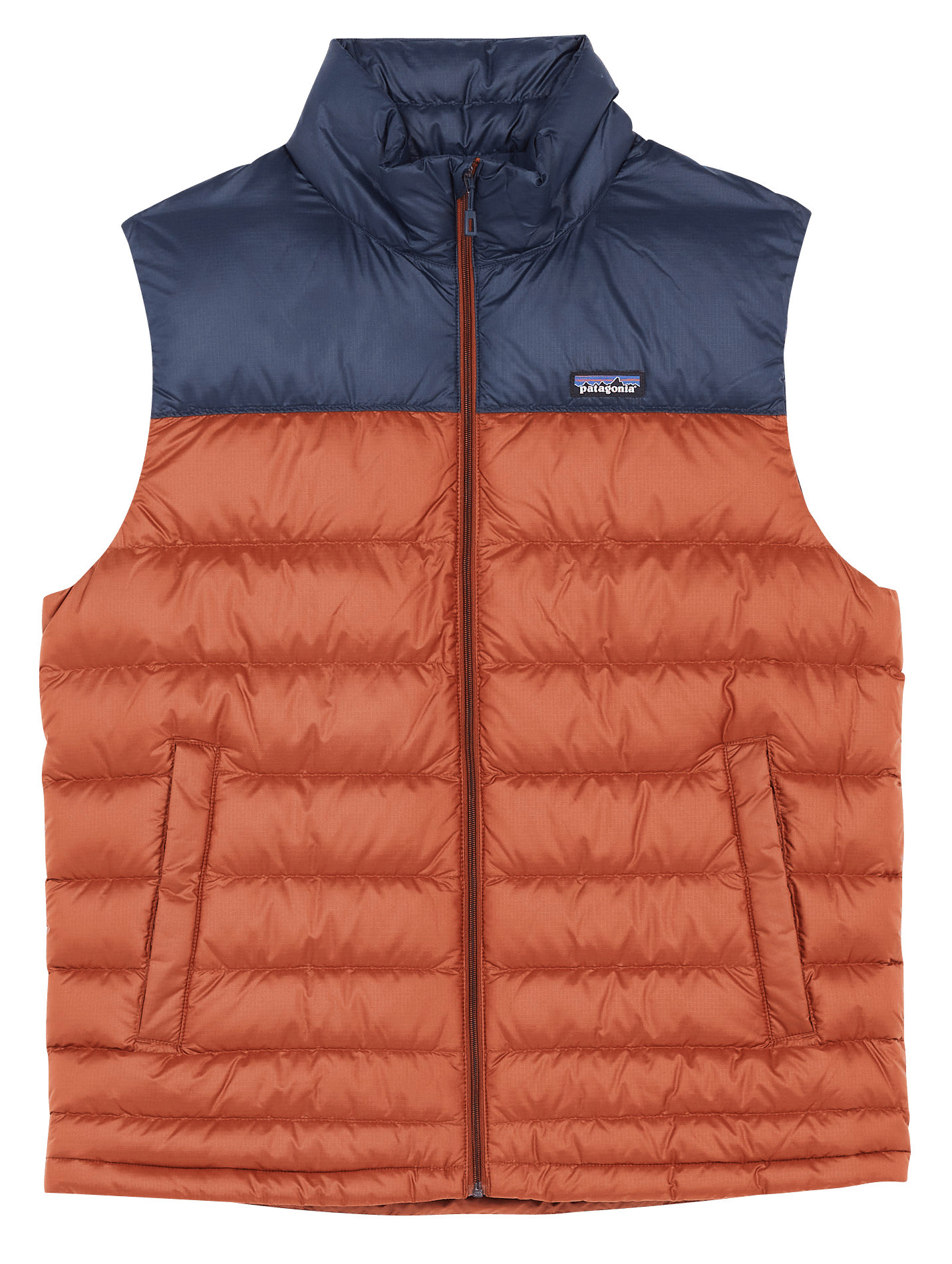 red sleeveless jacket