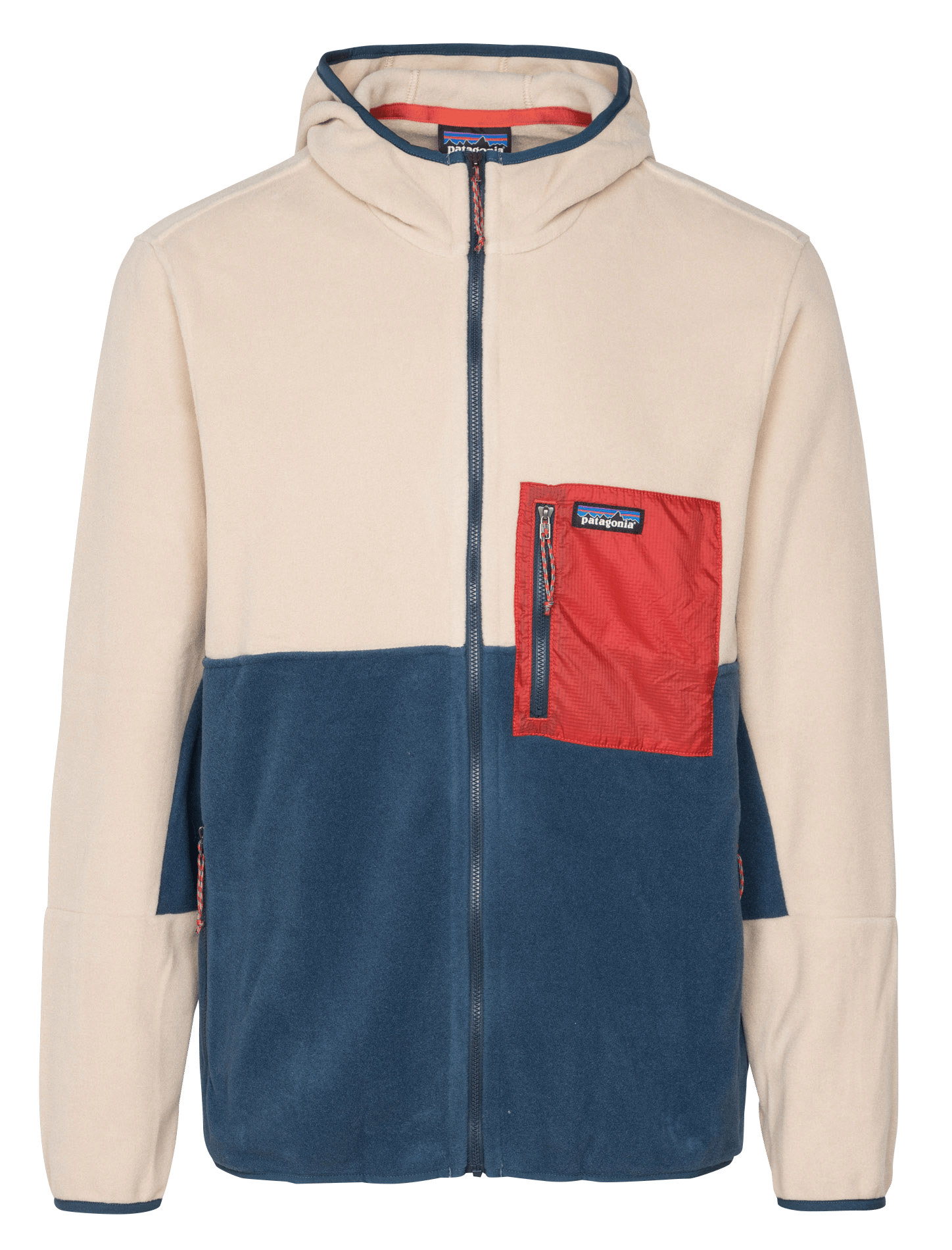 Zipup Fleece Jacket Tidepool Blue Woar Tan Patagonia Men Place