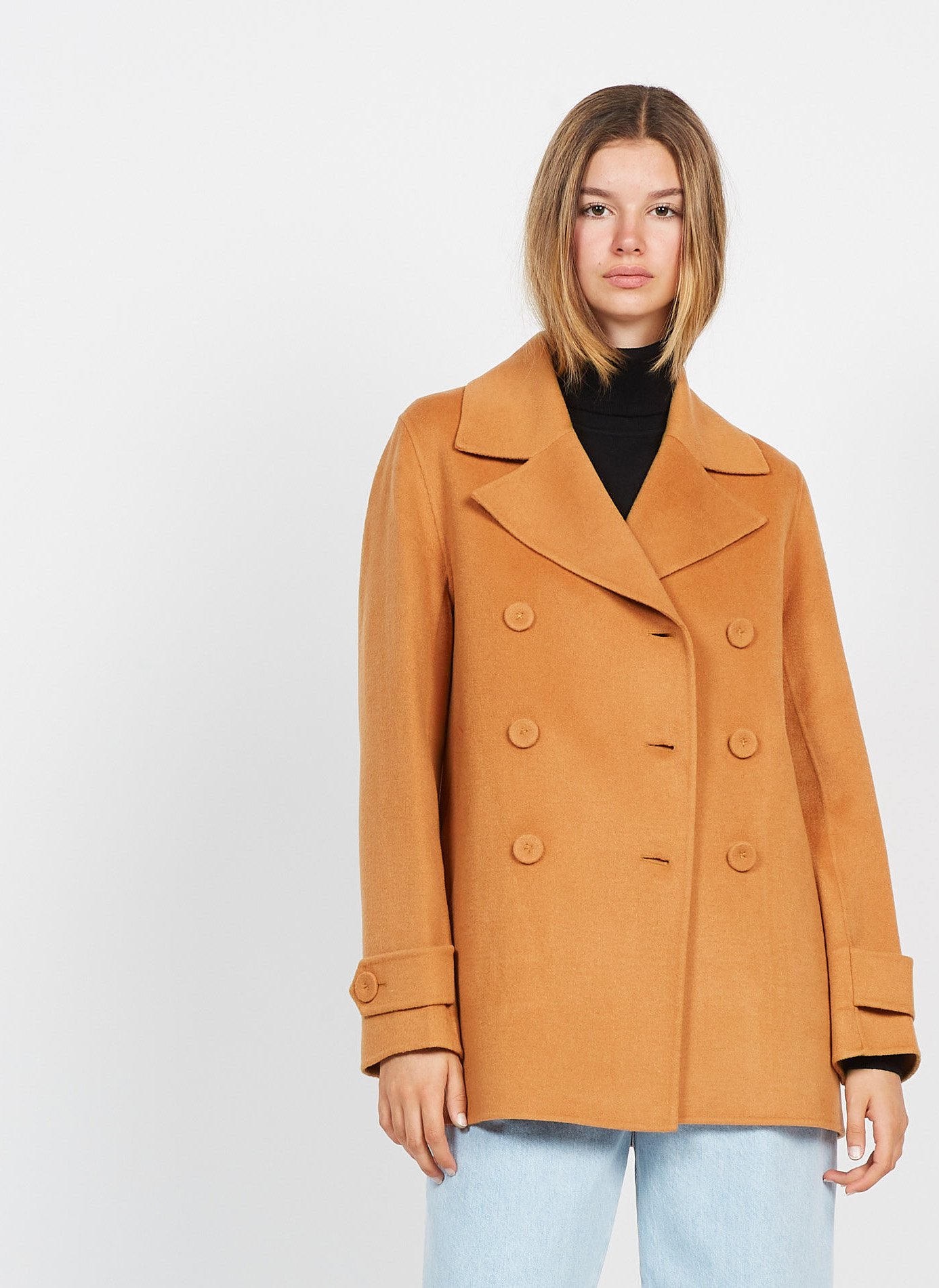 Camel reefer outlet coat