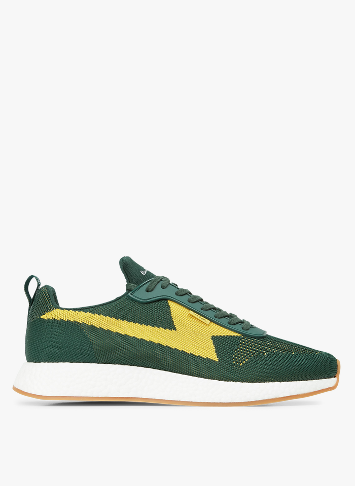 PAUL SMITH Green Canvas low-top sneakers