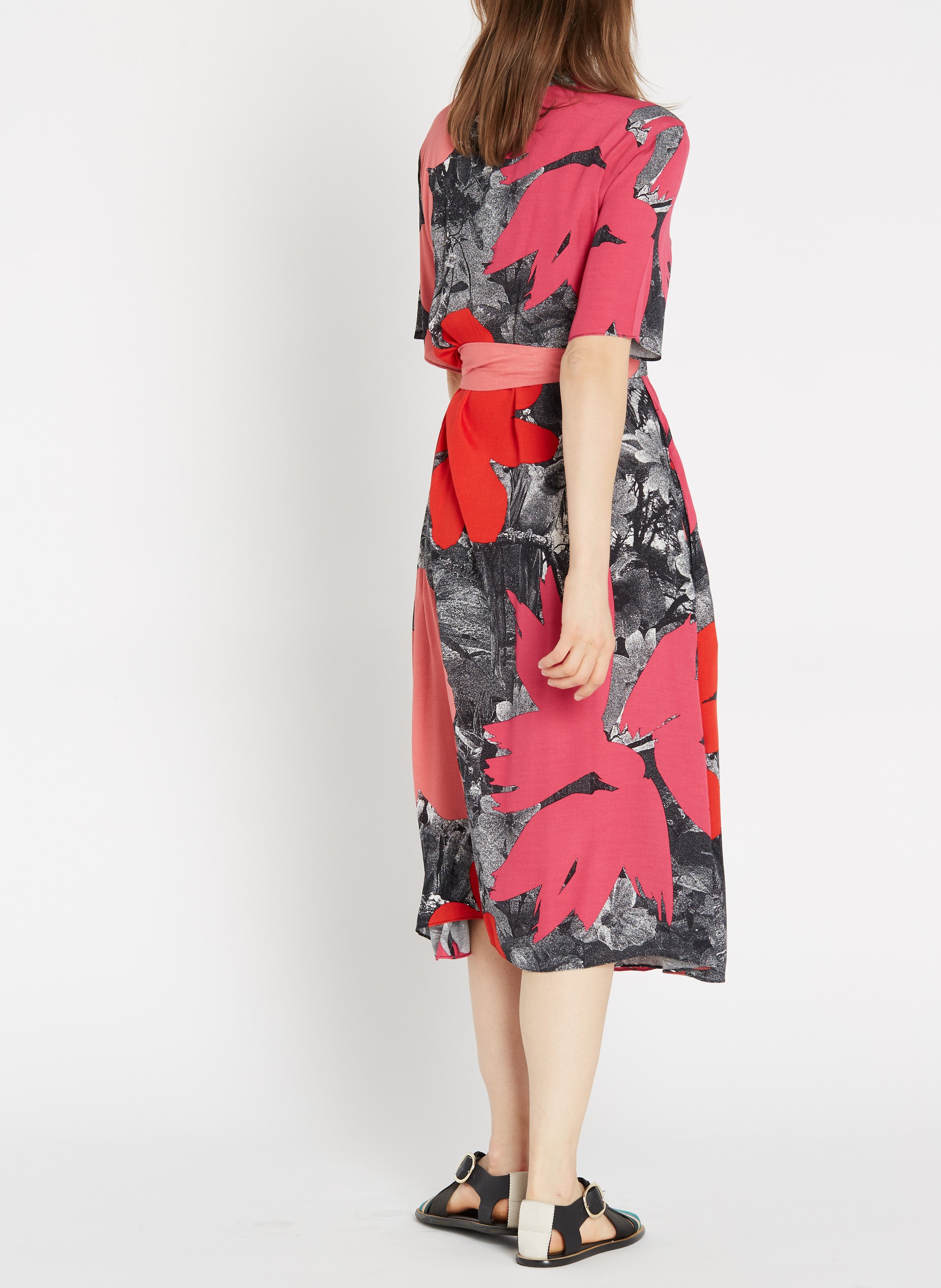 midi wrap occasion dress