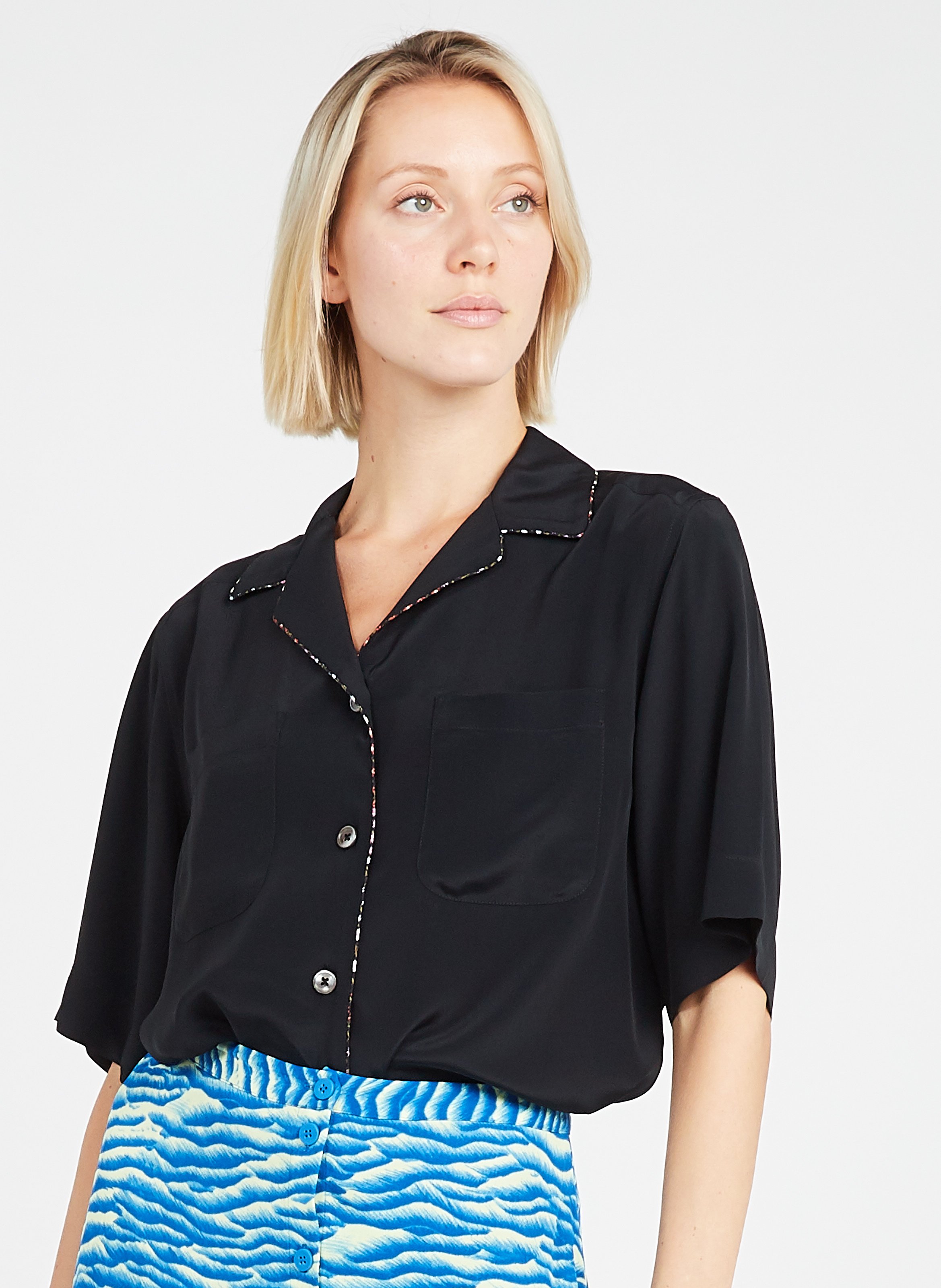 Tailored Collar Black Paul Smith 