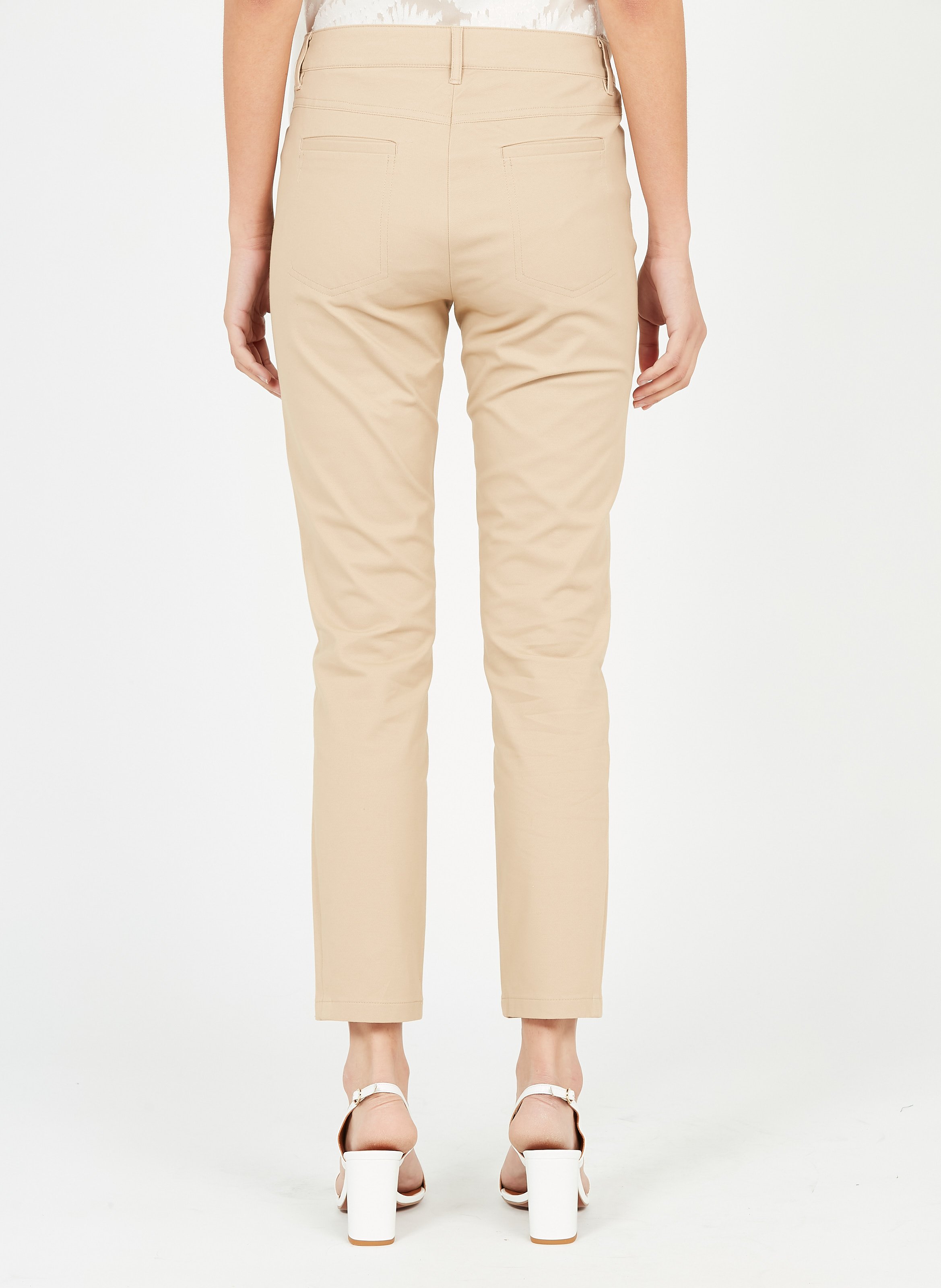 Sale Cotton Twill Pants Beige 