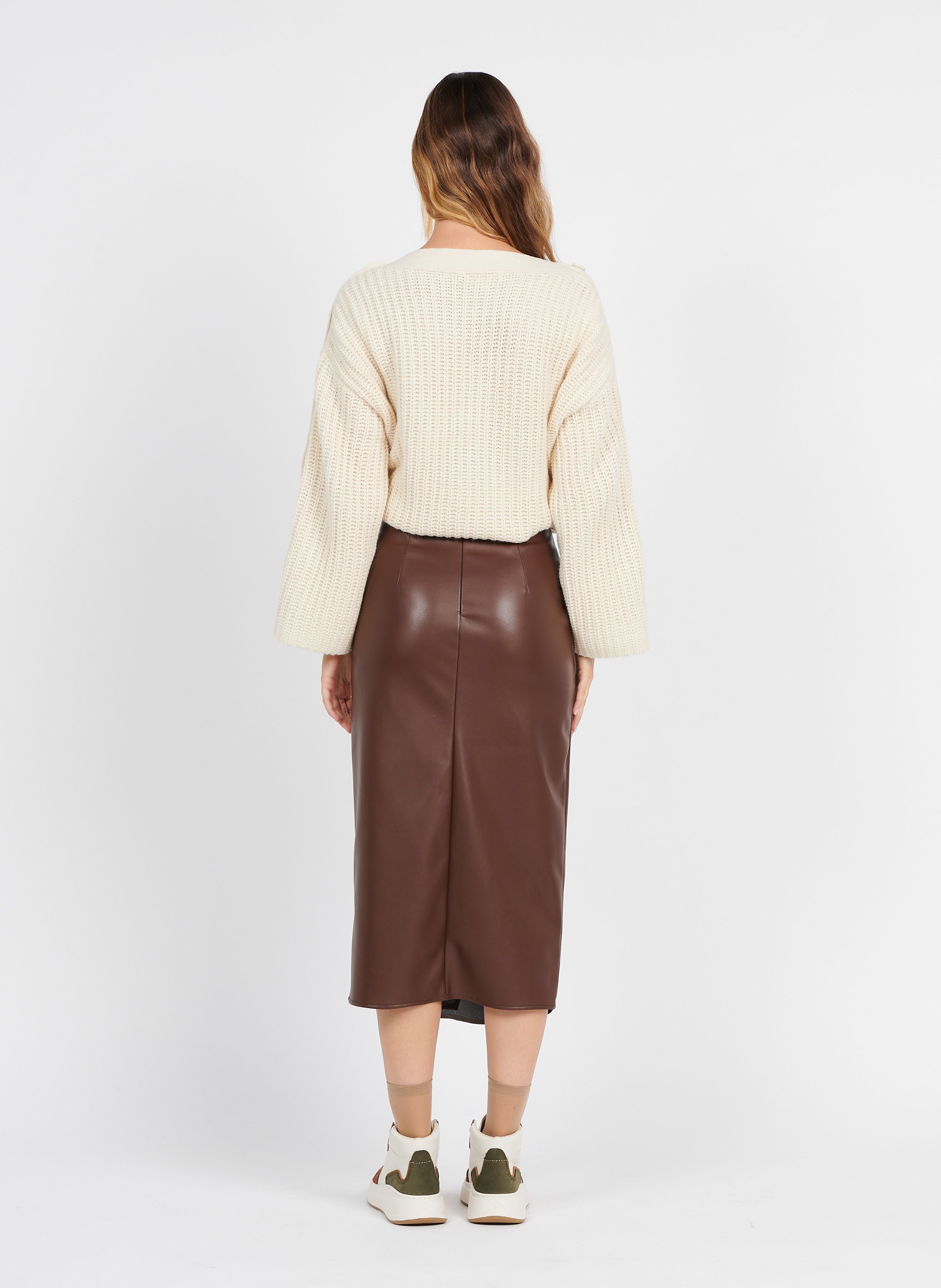 Pencil skirt clearance online brown