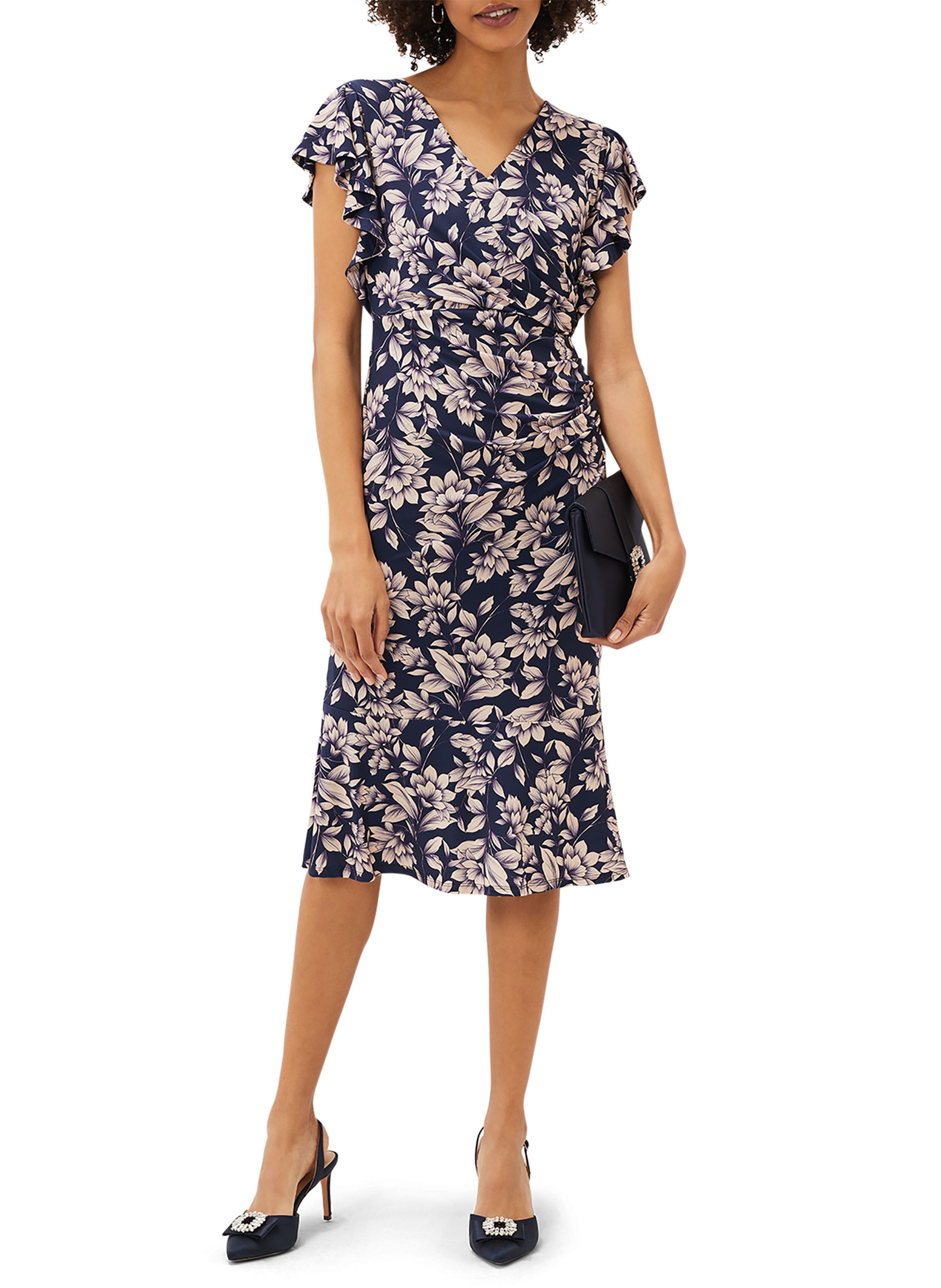 leith round neck midi dresses